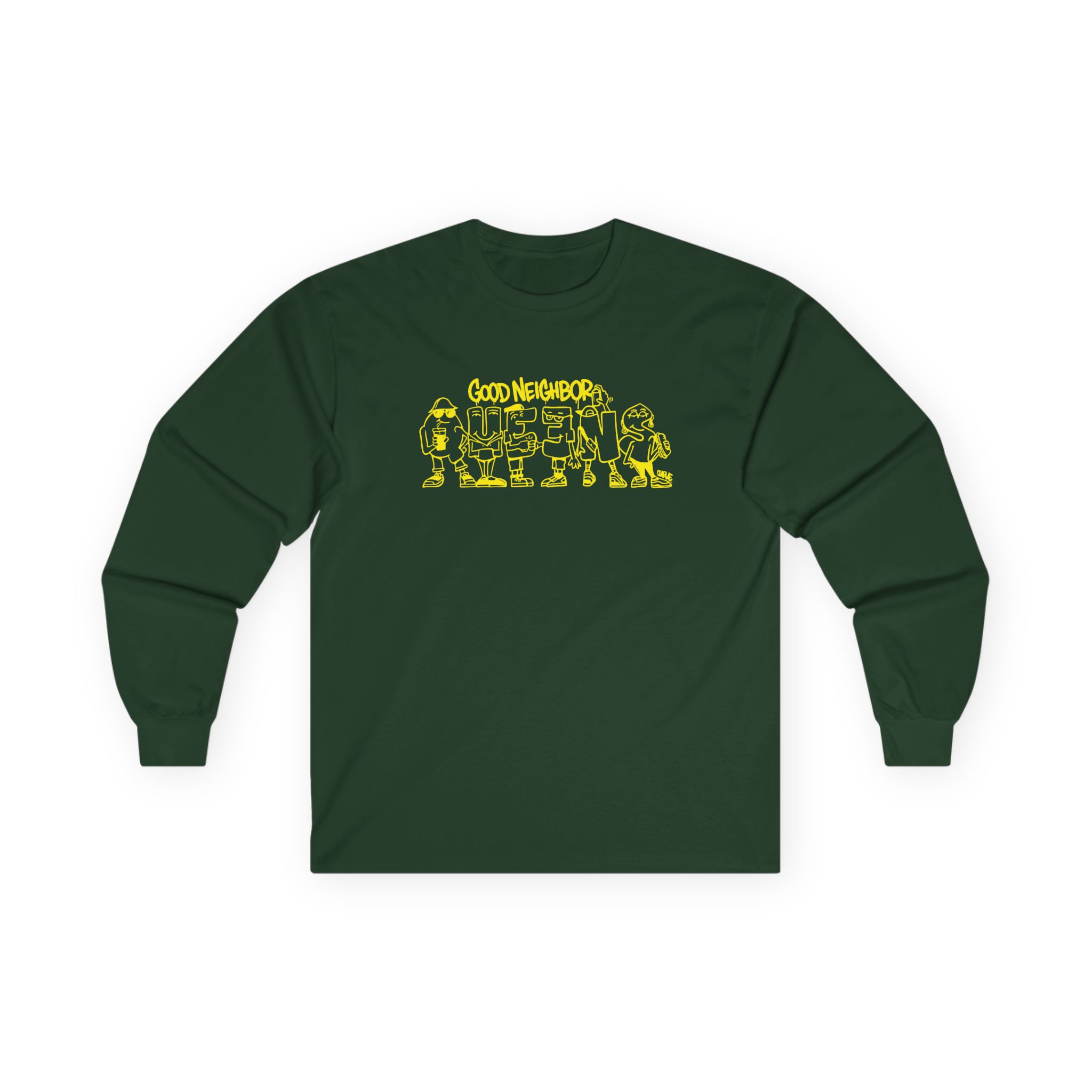 Good Neighbours Queens Unisex Ultra Cotton Long Sleeve Tee