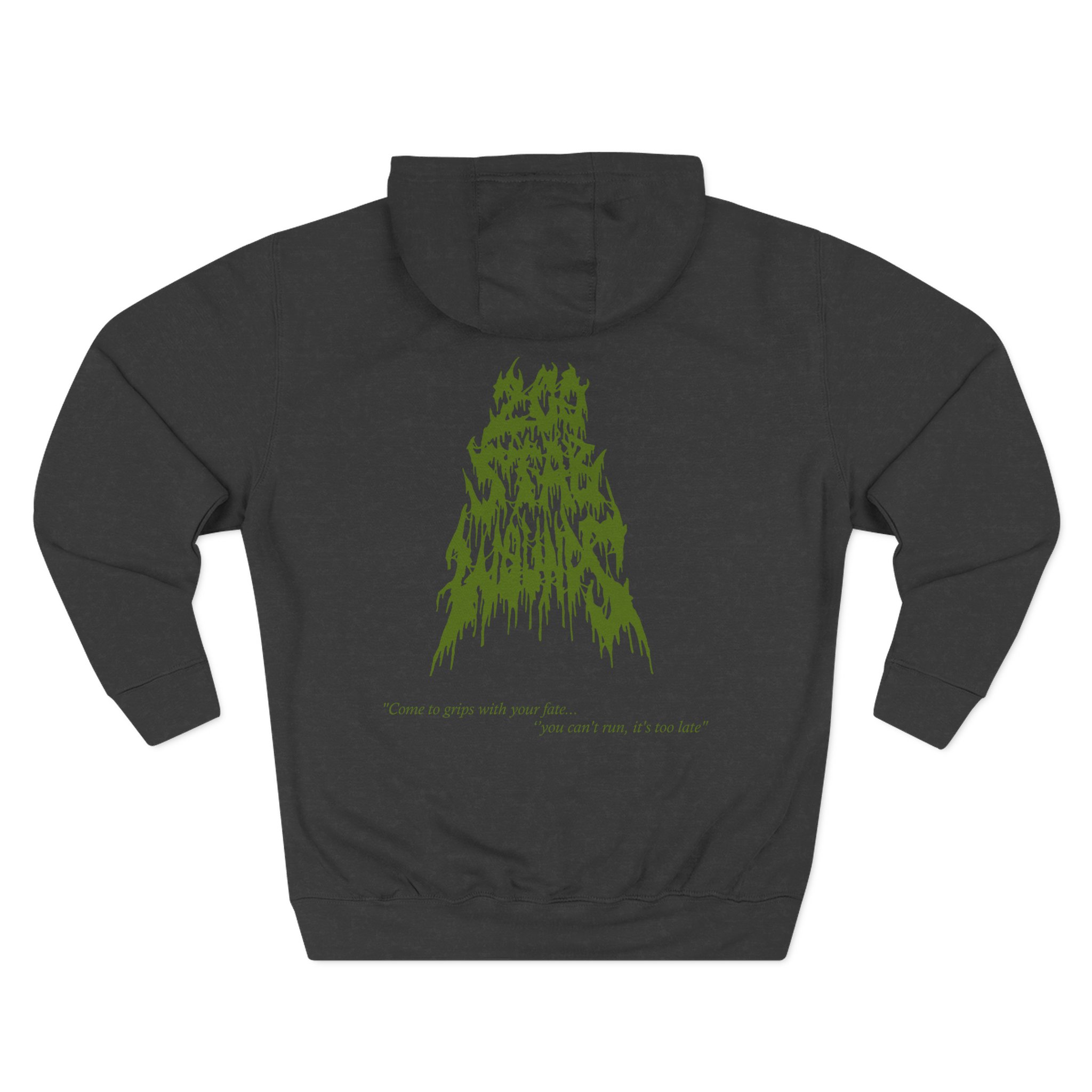 200 Stab Wounds Spider Skull Three-Panel Fleece Hoodie