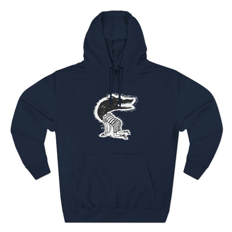 Fireworks Wolf Kid Three-Panel Fleece Hoodie