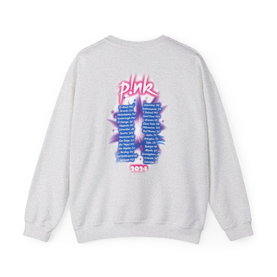 Pink Airbrushed 2024 Unisex Heavy Blend™ Crewneck Sweatshirt
