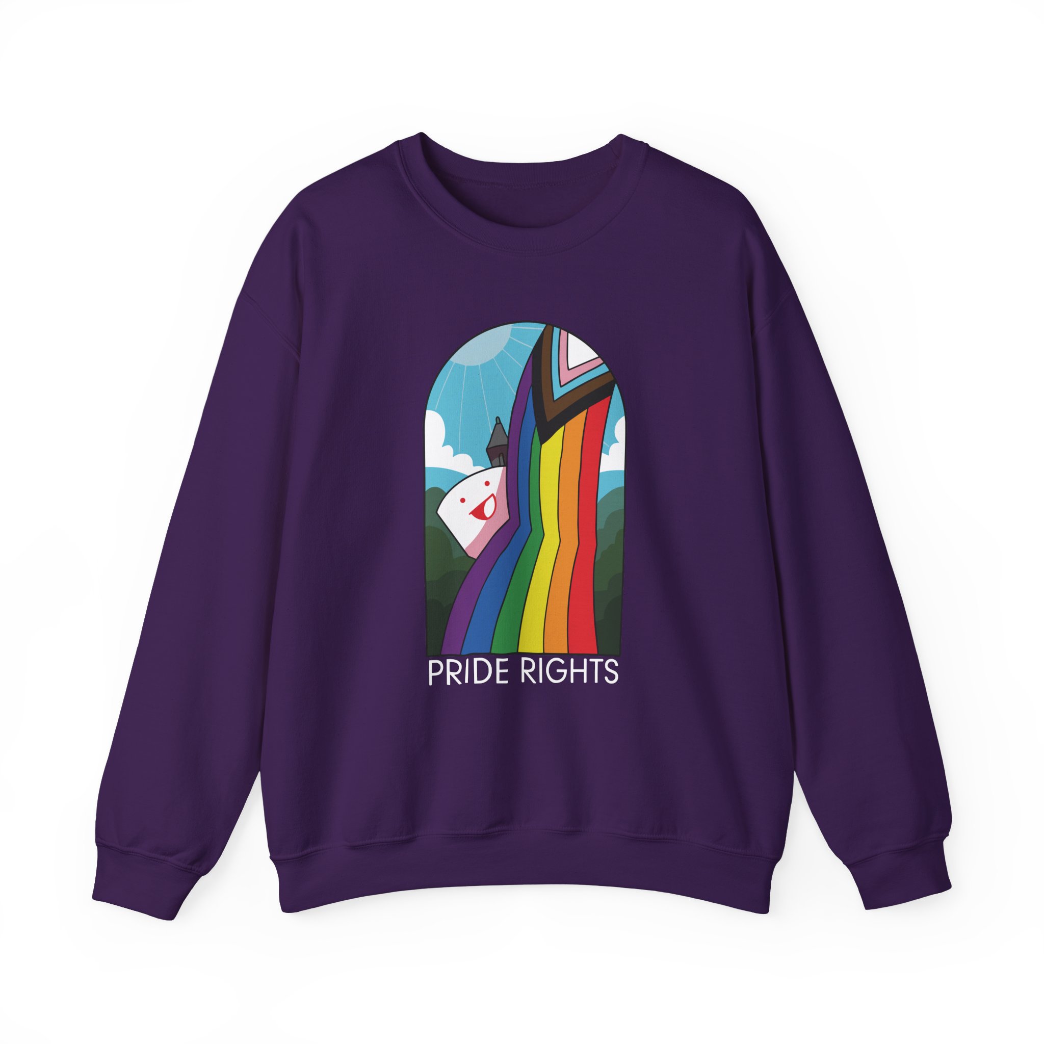 Drawfee Pride Rights Unisex Heavy Blendâ„¢ Crewneck Sweatshirt