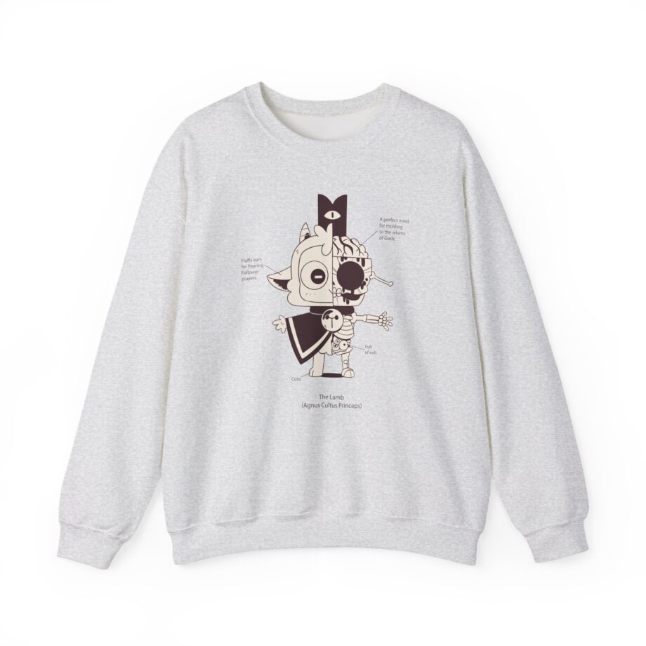 Cult of the Lamb Anatomy of the Lamb Unisex Heavy Blend™ Crewneck Sweatshirt
