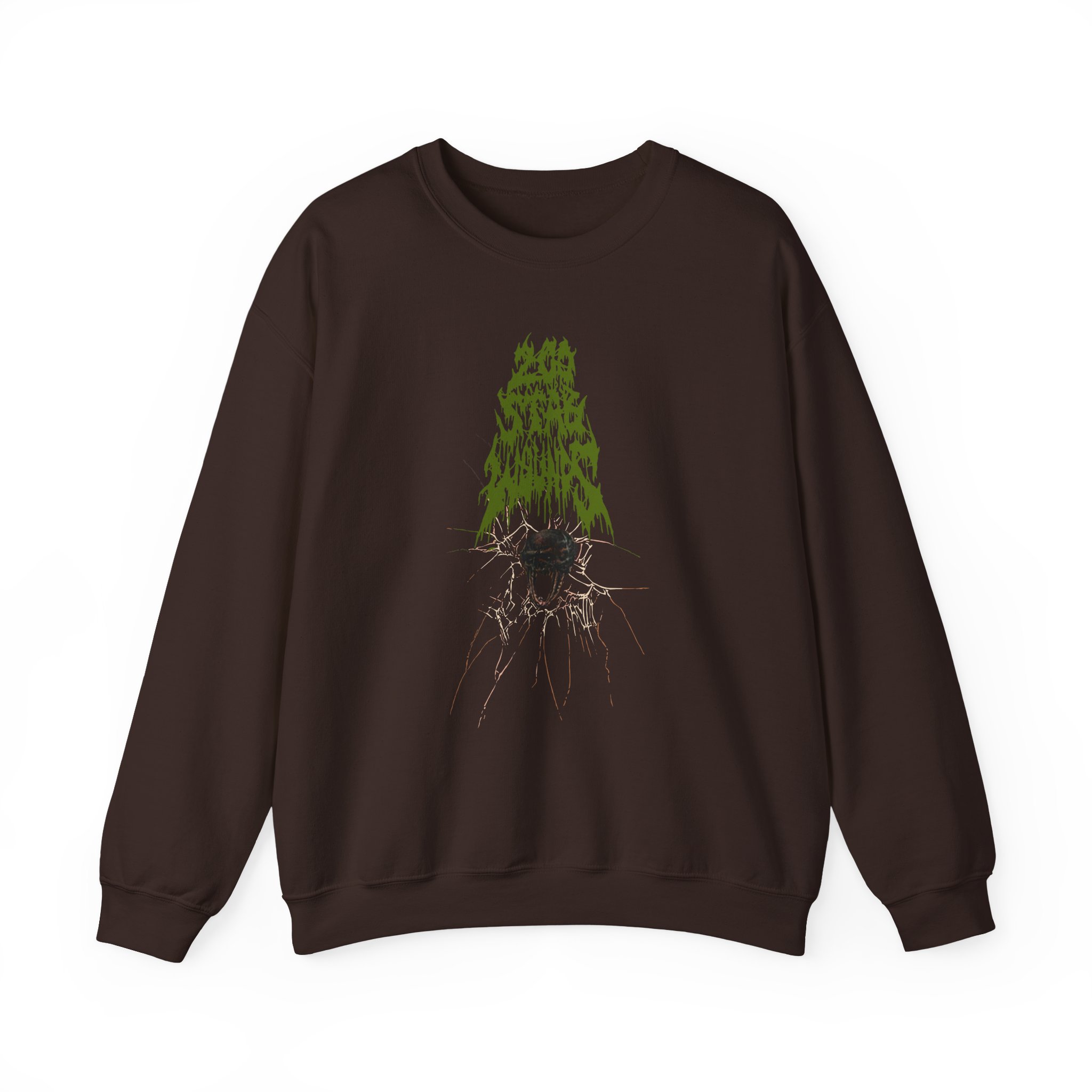200 Stab Wounds Spider Skull Unisex Heavy Blendâ„¢ Crewneck Sweatshirt