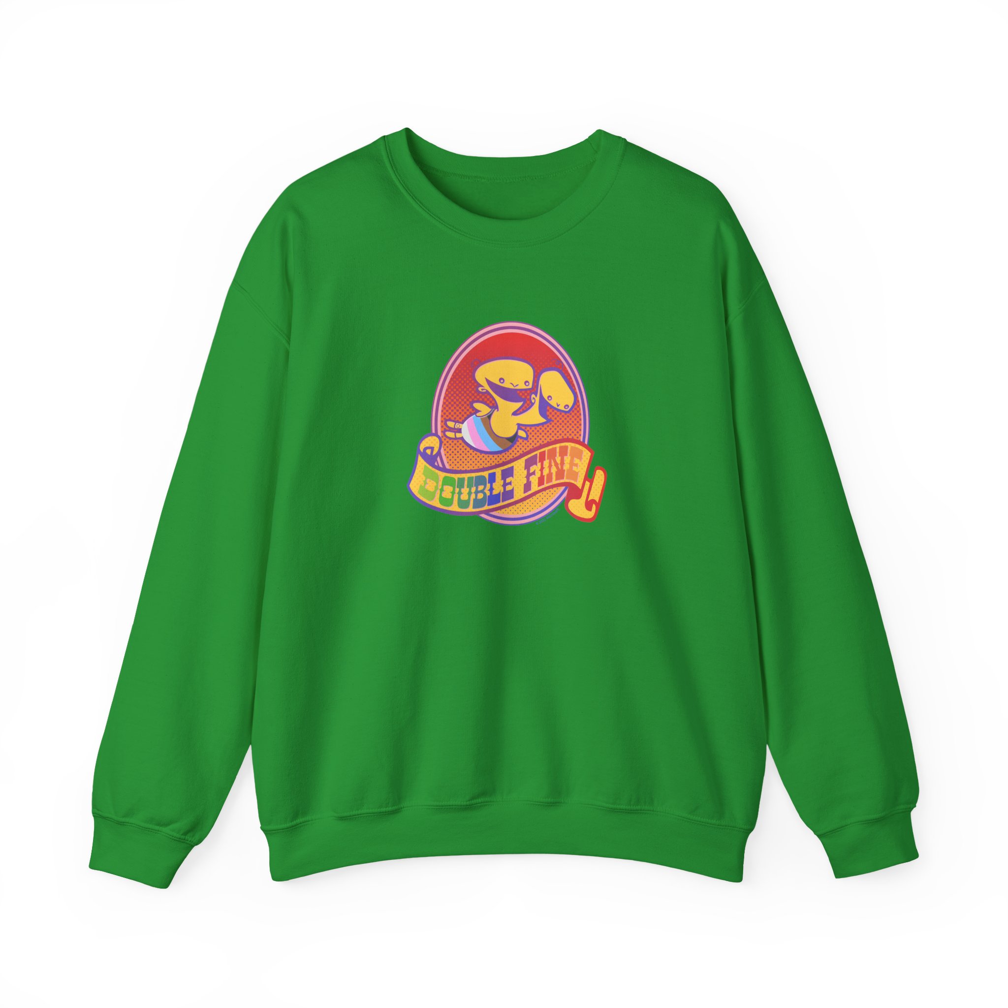Double Fine Pride Unisex Heavy Blendâ„¢ Crewneck Sweatshirt