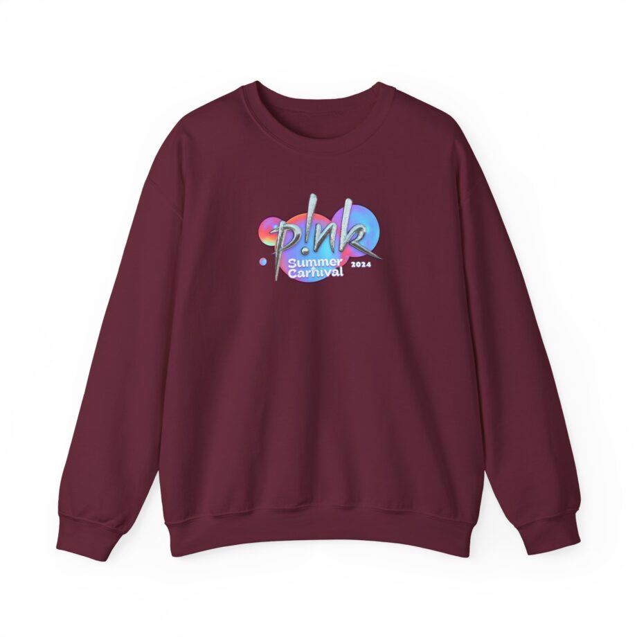 P!nk Split Tie Dye Unisex Heavy Blend™ Crewneck Sweatshirt