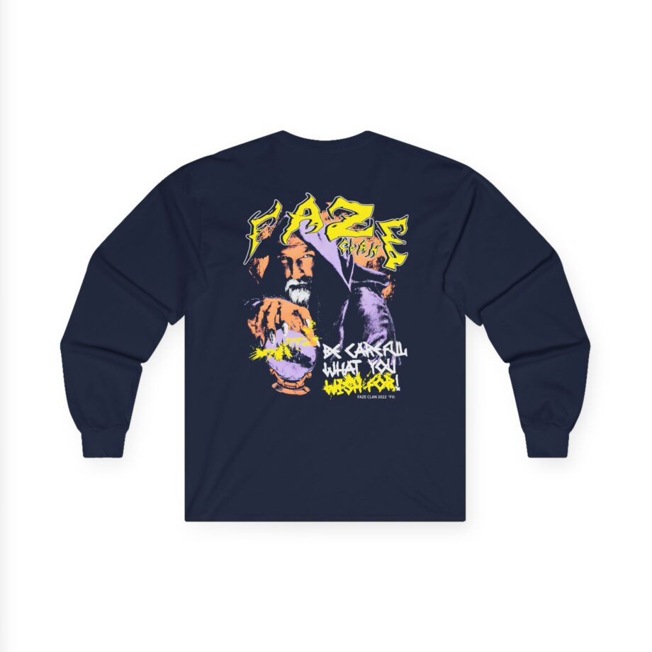 Faze Clan Be Careful What You Wish for Wizard Unisex Ultra Cotton Long Sleeve Tee