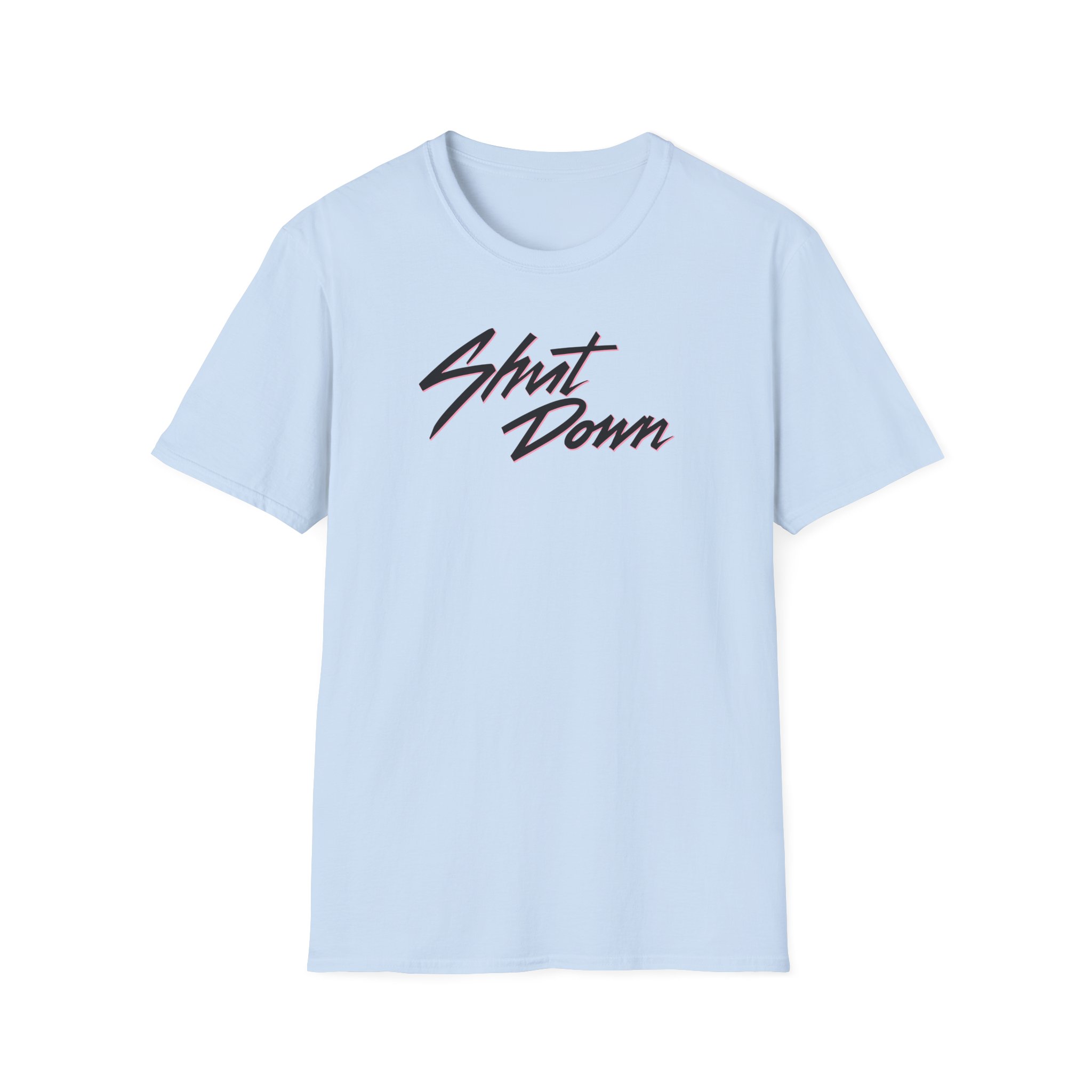 B Shut Down Unisex Softstyle T-Shirt