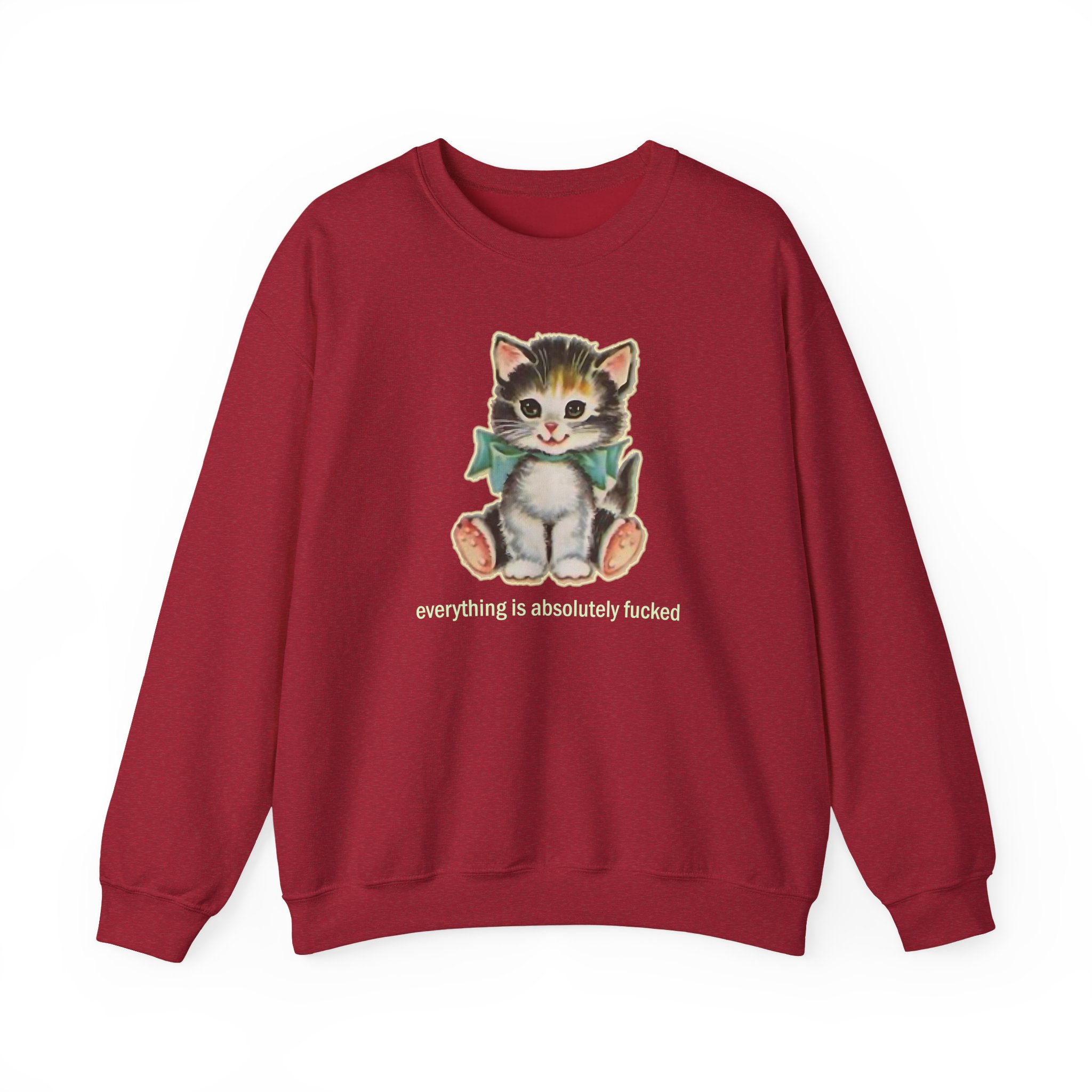 Paleface Cursed Cat Unisex Heavy Blendâ„¢ Crewneck Sweatshirt