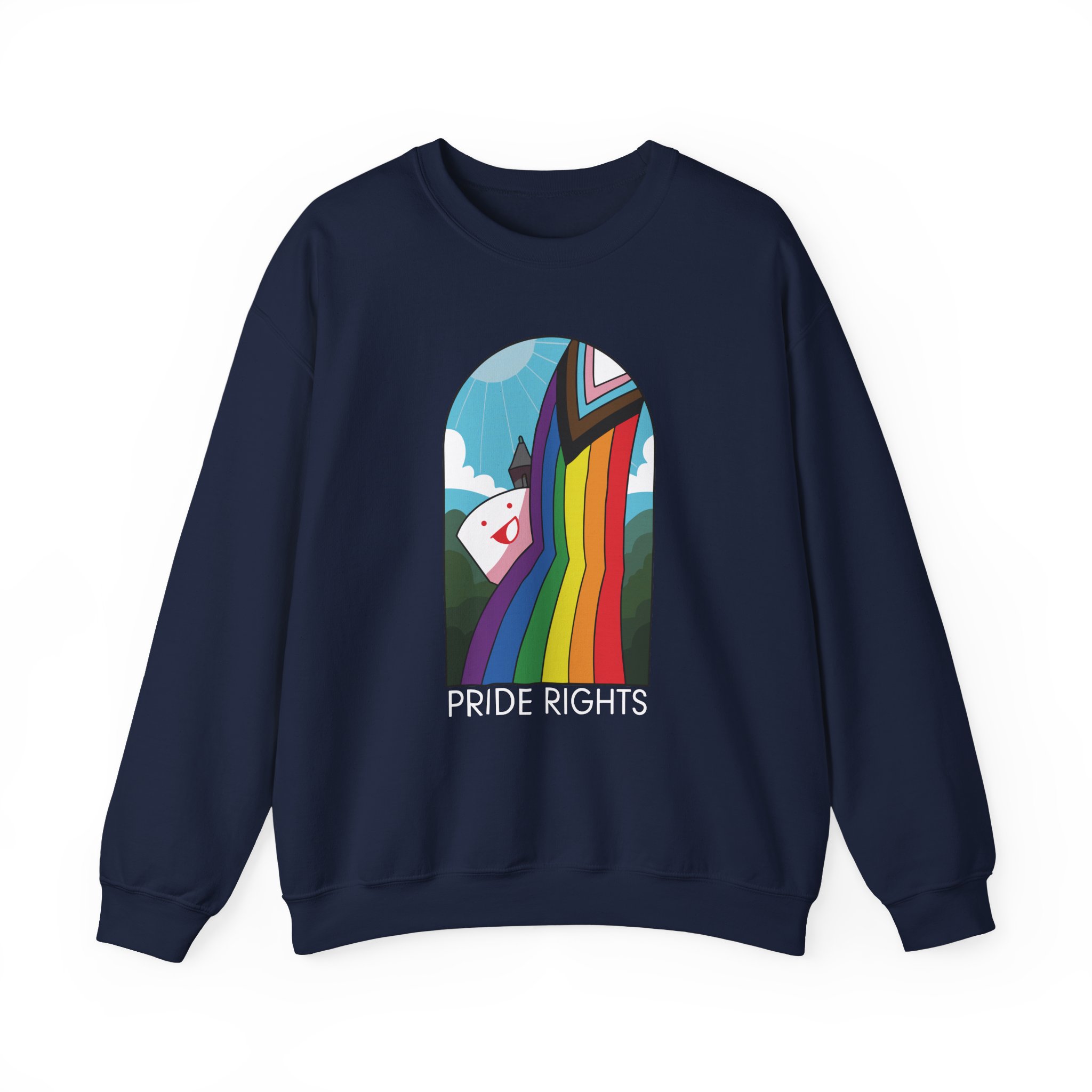 Drawfee Pride Rights Unisex Heavy Blendâ„¢ Crewneck Sweatshirt