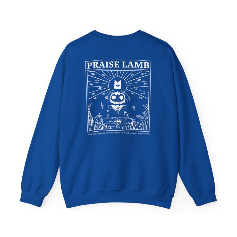 Cult of the Lamb Praise Lamb Unisex Heavy Blend™ Crewneck Sweatshirt
