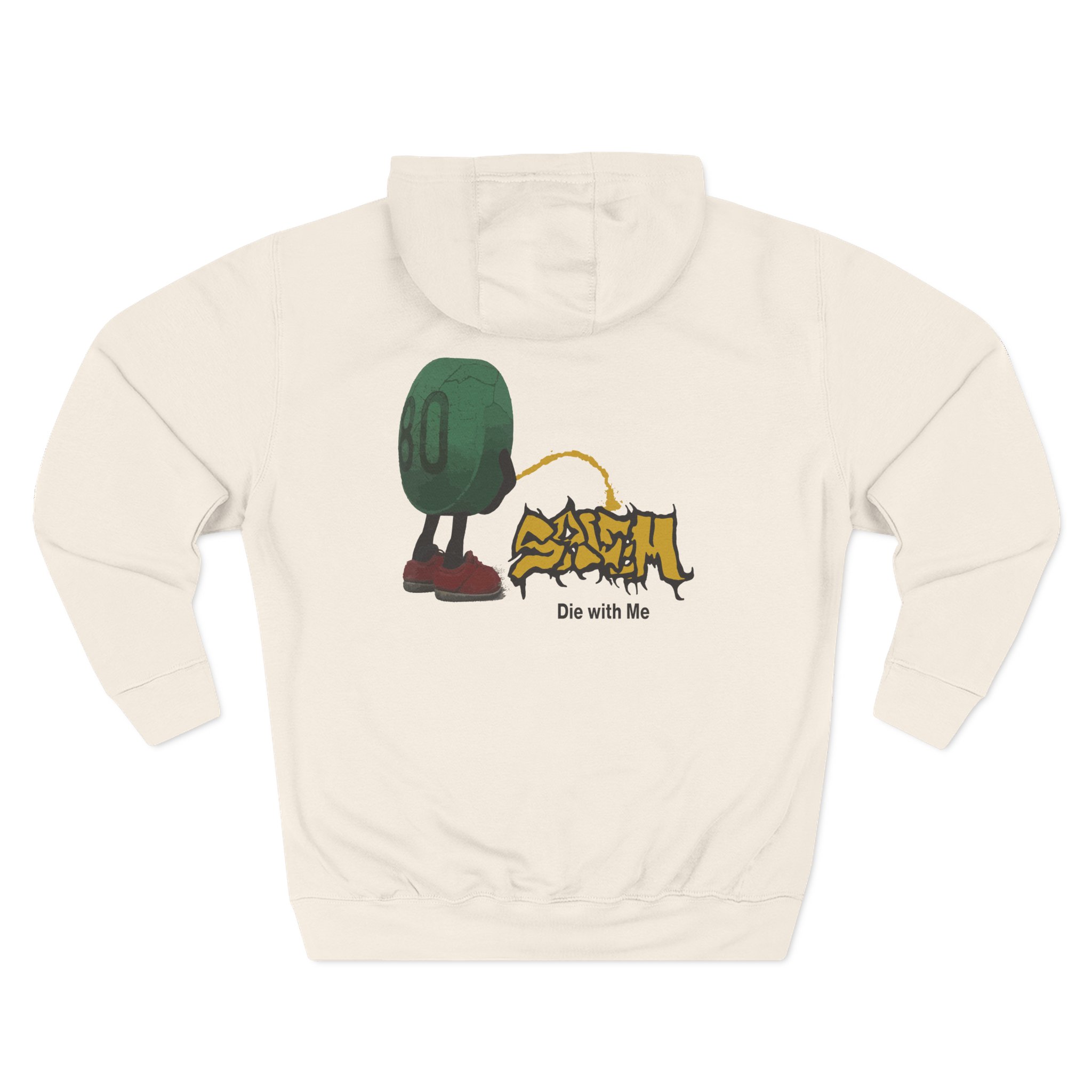 Salem die with me pill Three-Panel Fleece Hoodie