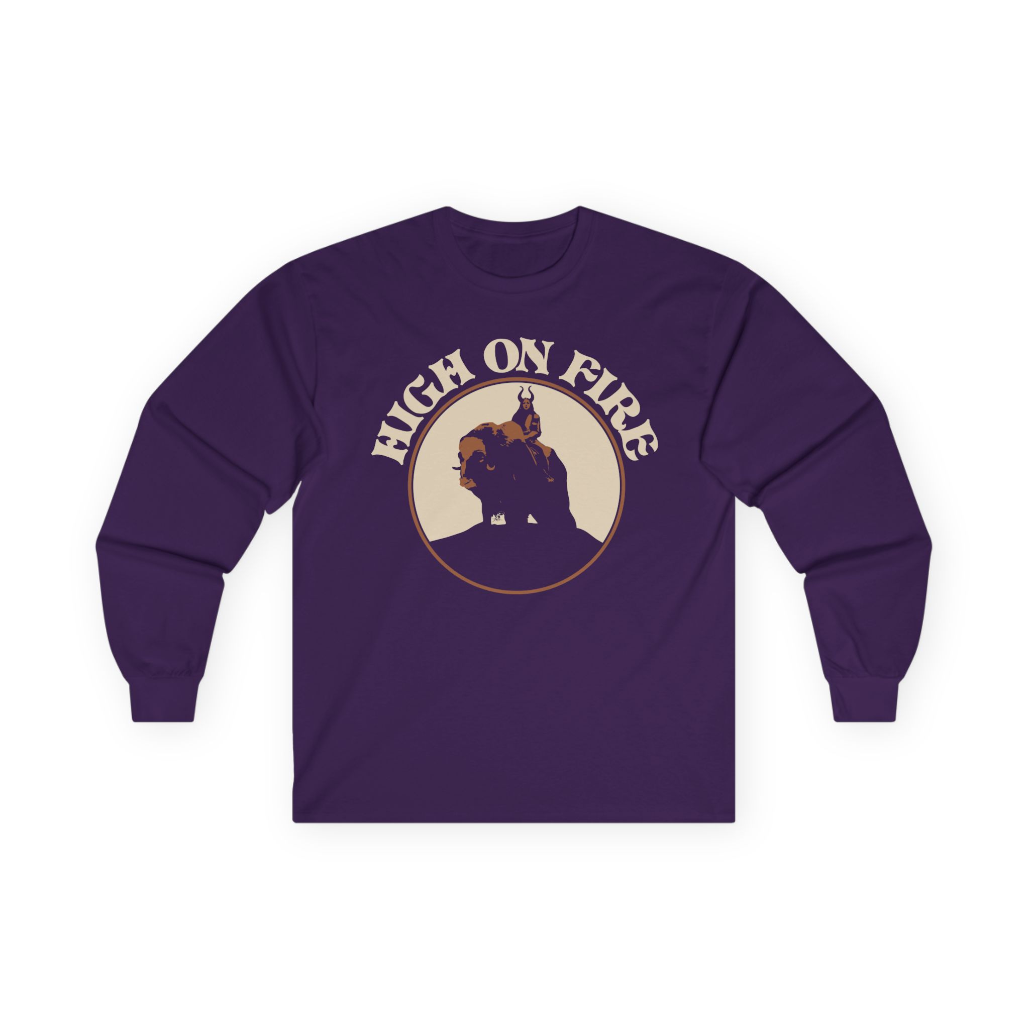 High on Fire Musk Ox Rider Unisex Ultra Cotton Long Sleeve Tee