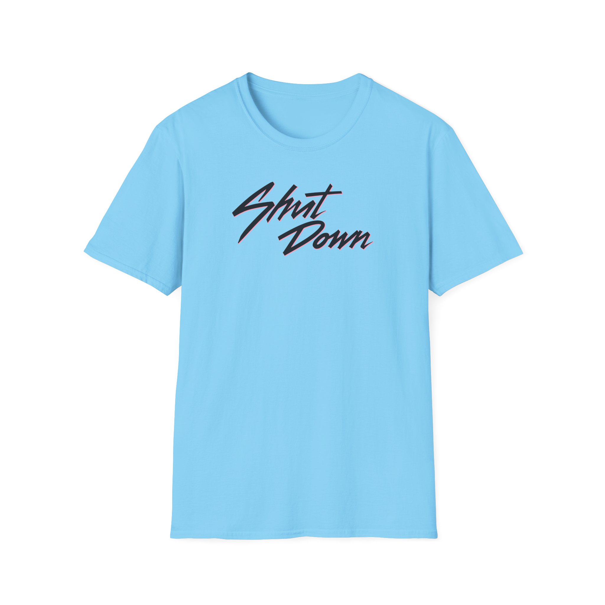 B Shut Down Unisex Softstyle T-Shirt