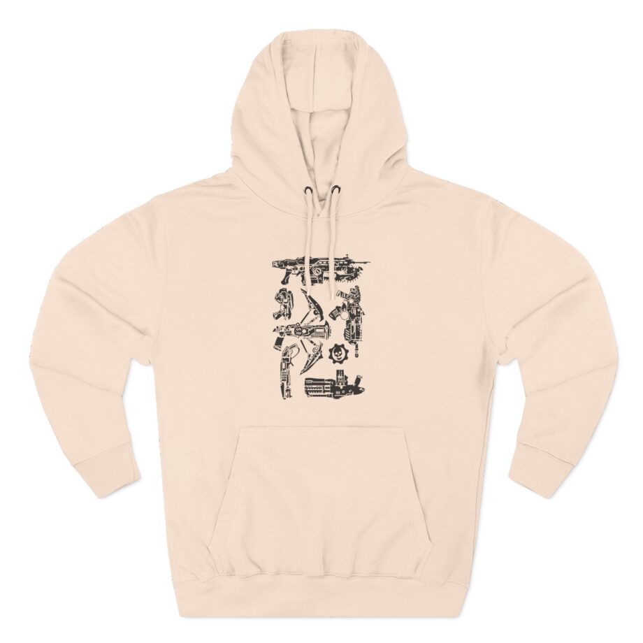 Gears of War Weapon Cover Three-Panel Fleece Hoodie