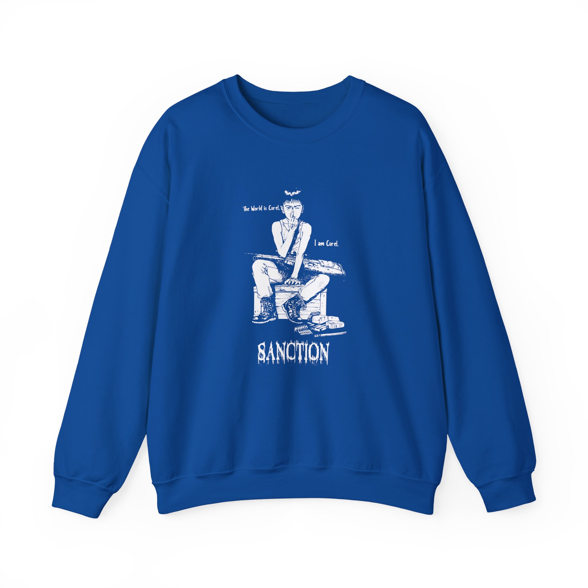 Sanction the World is Cruel Unisex Heavy Blendâ„¢ Crewneck Sweatshirt