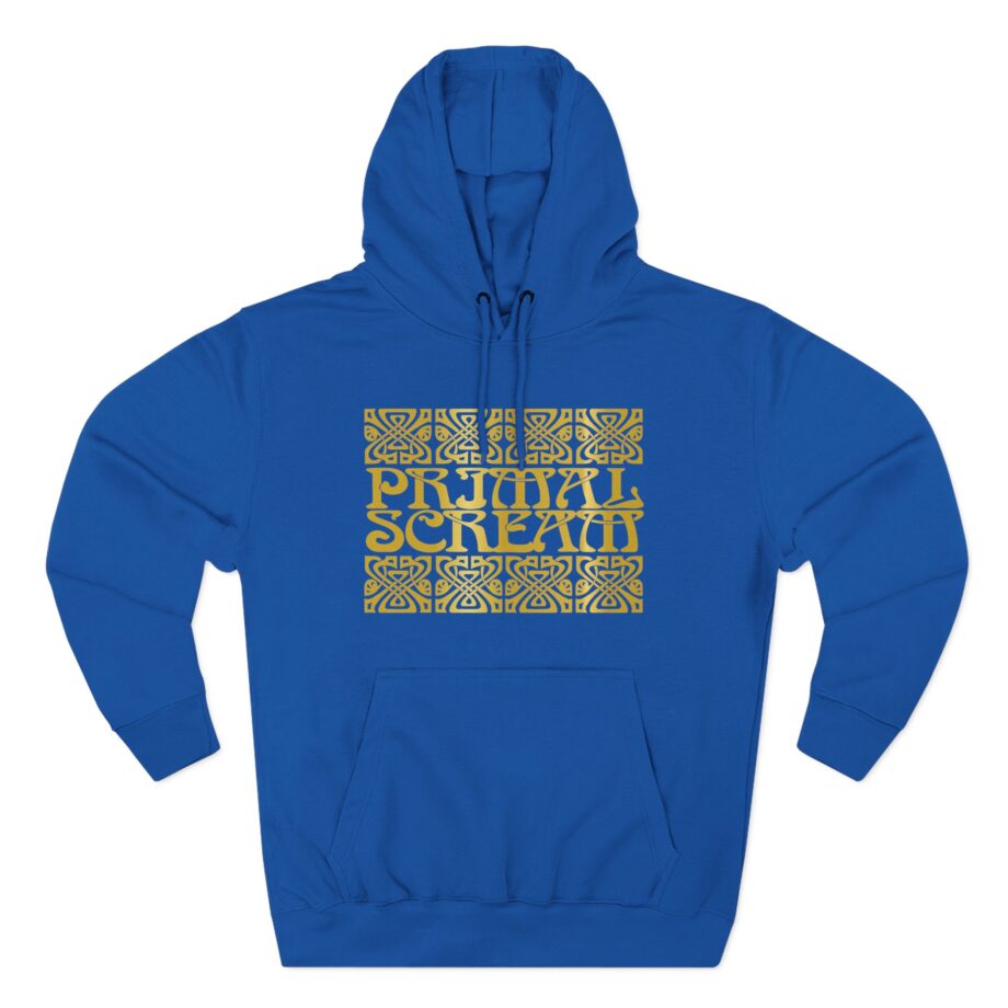 Primal Scream Black & Gold Deco Three-Panel Fleece Hoodie