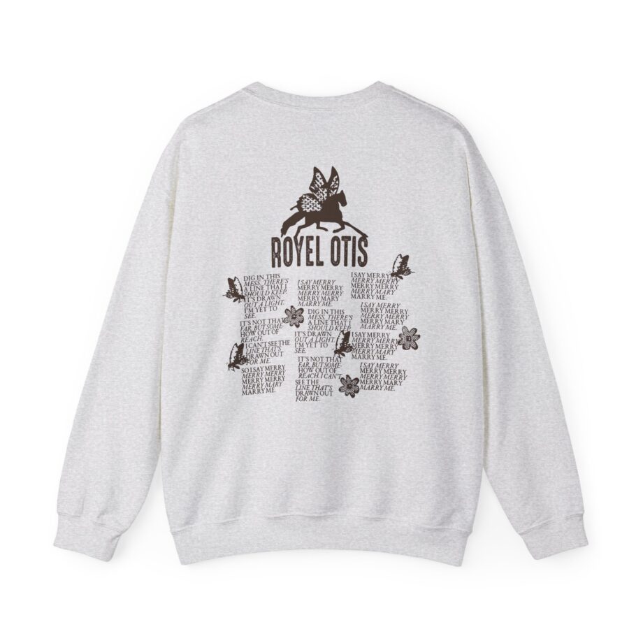 Royel Otis Mary Marry Me Faded Powder Unisex Heavy Blend™ Crewneck Sweatshirt