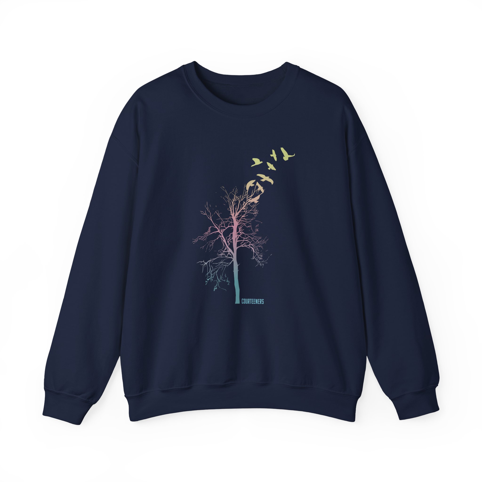 Courteeners Pastel Ombre Tree Unisex Heavy Blend Crewneck Sweatshirt