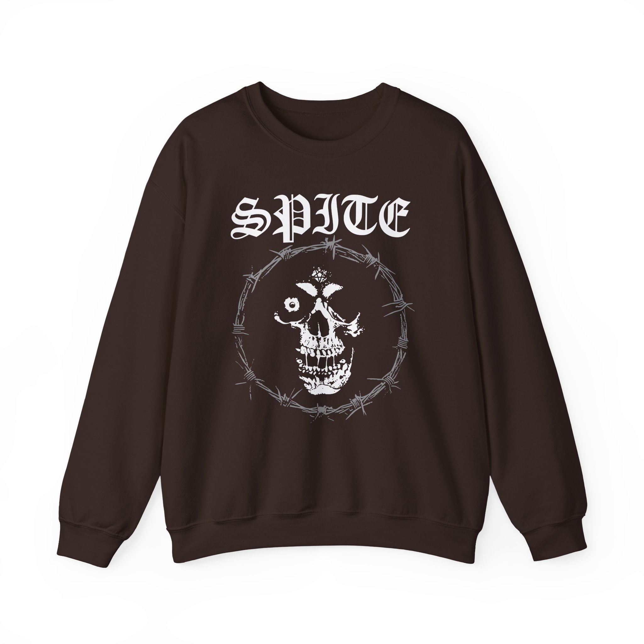 Spite Barbed Skull Unisex Heavy Blendâ„¢ Crewneck Sweatshirt