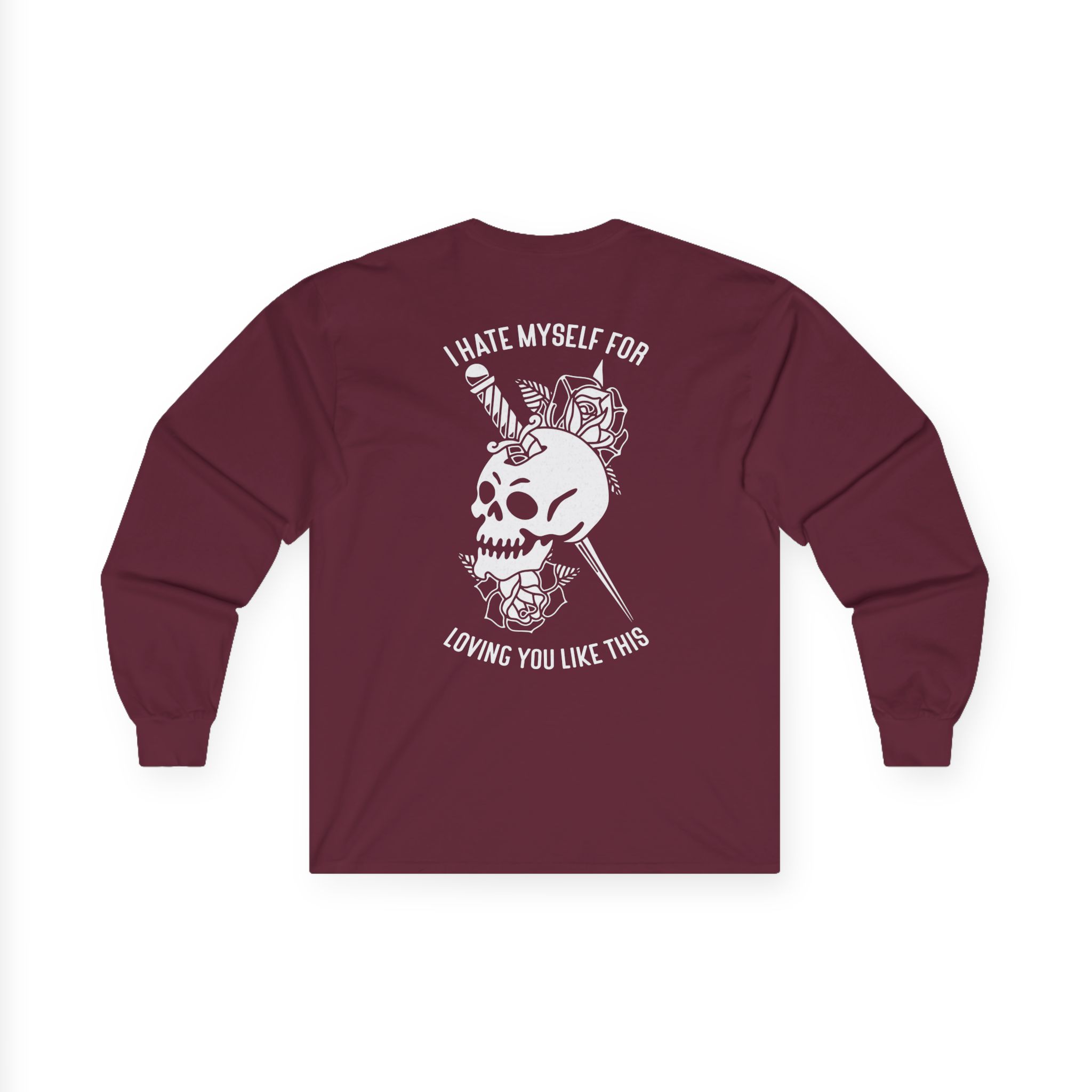 Bayside Dagger Skull Unisex Ultra Cotton Long Sleeve Tee