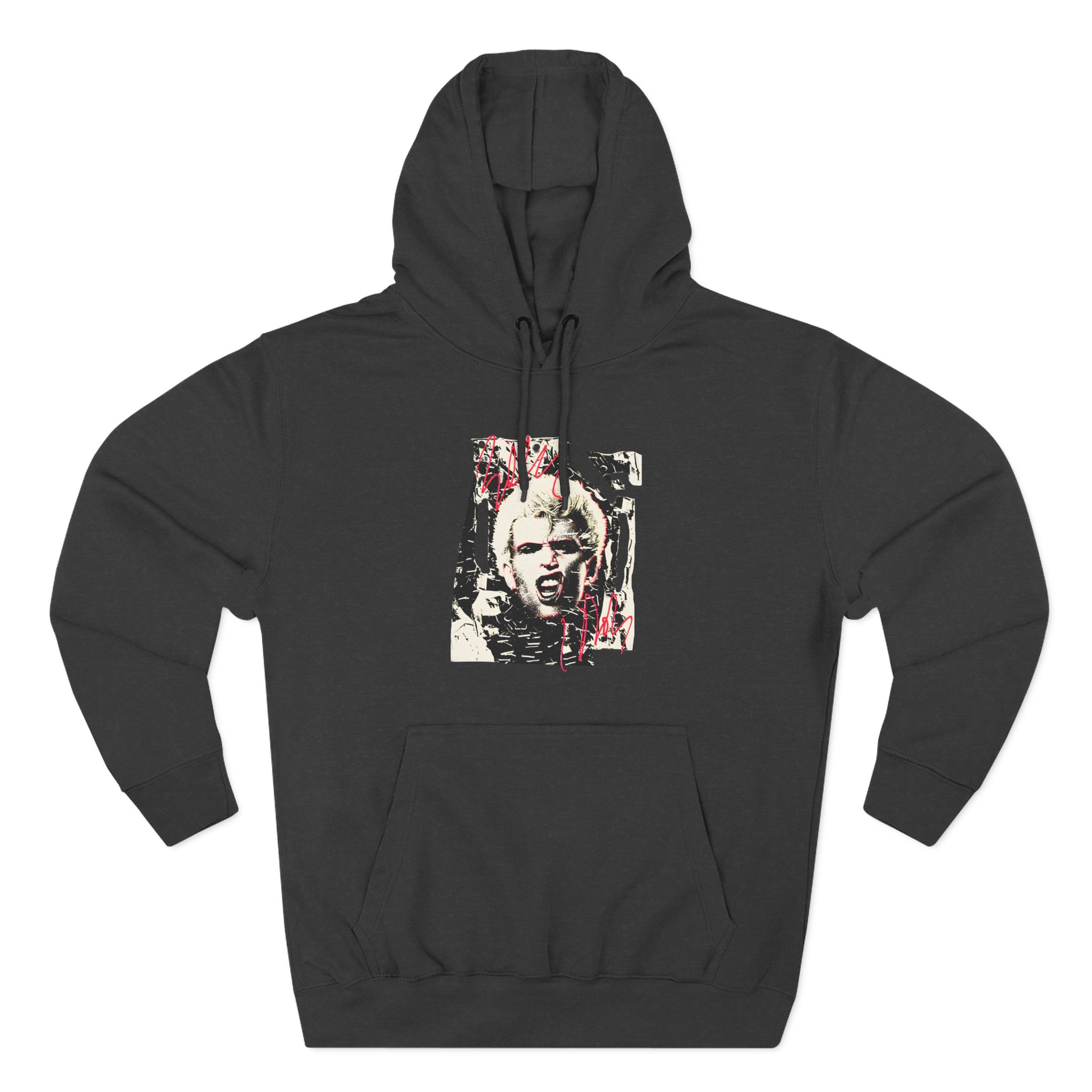 Billy Idol Shattered Photo Three-Panel Fleece Hoodie