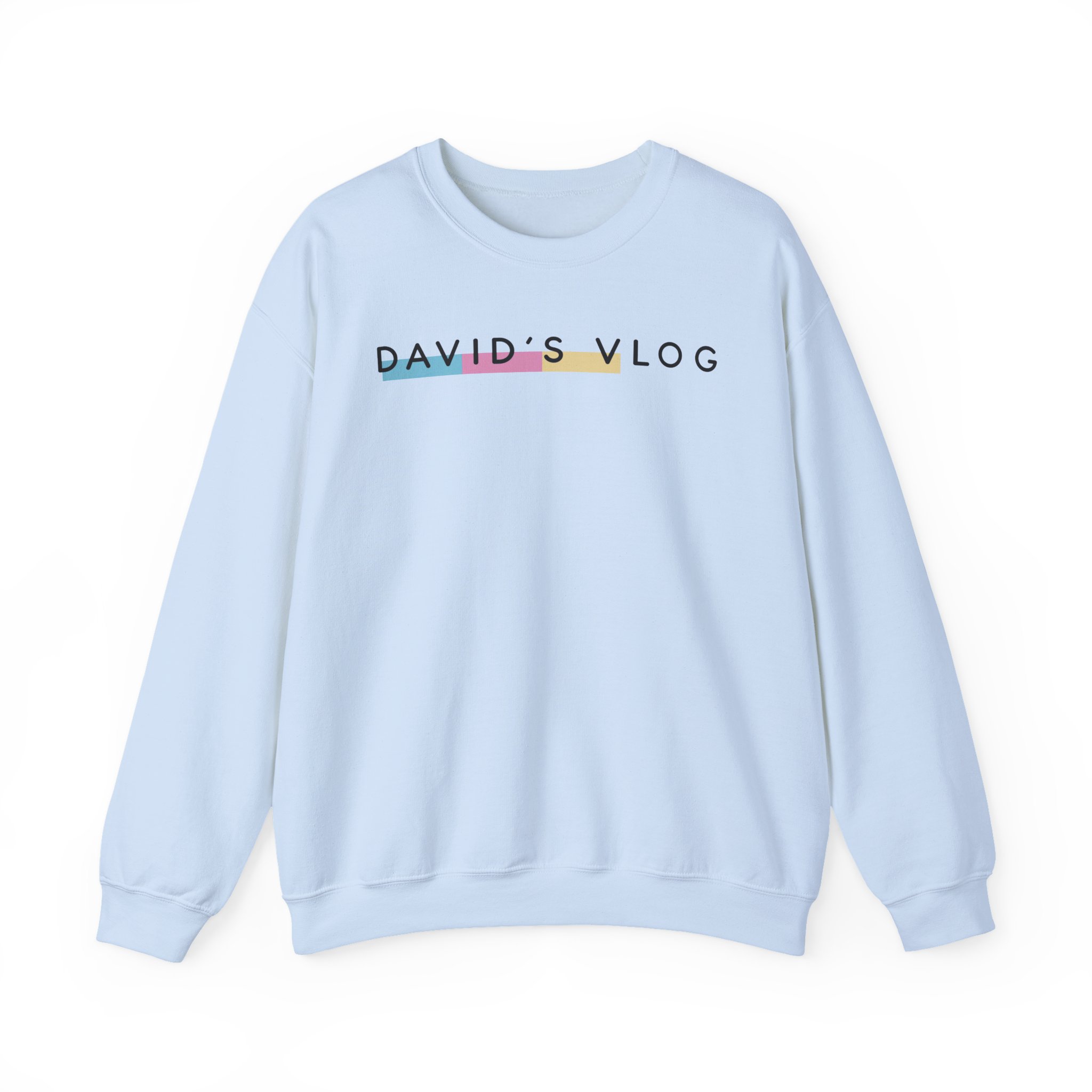 David Dobrik  David's Vlog Unisex Heavy Blendâ„¢ Crewneck Sweatshirt