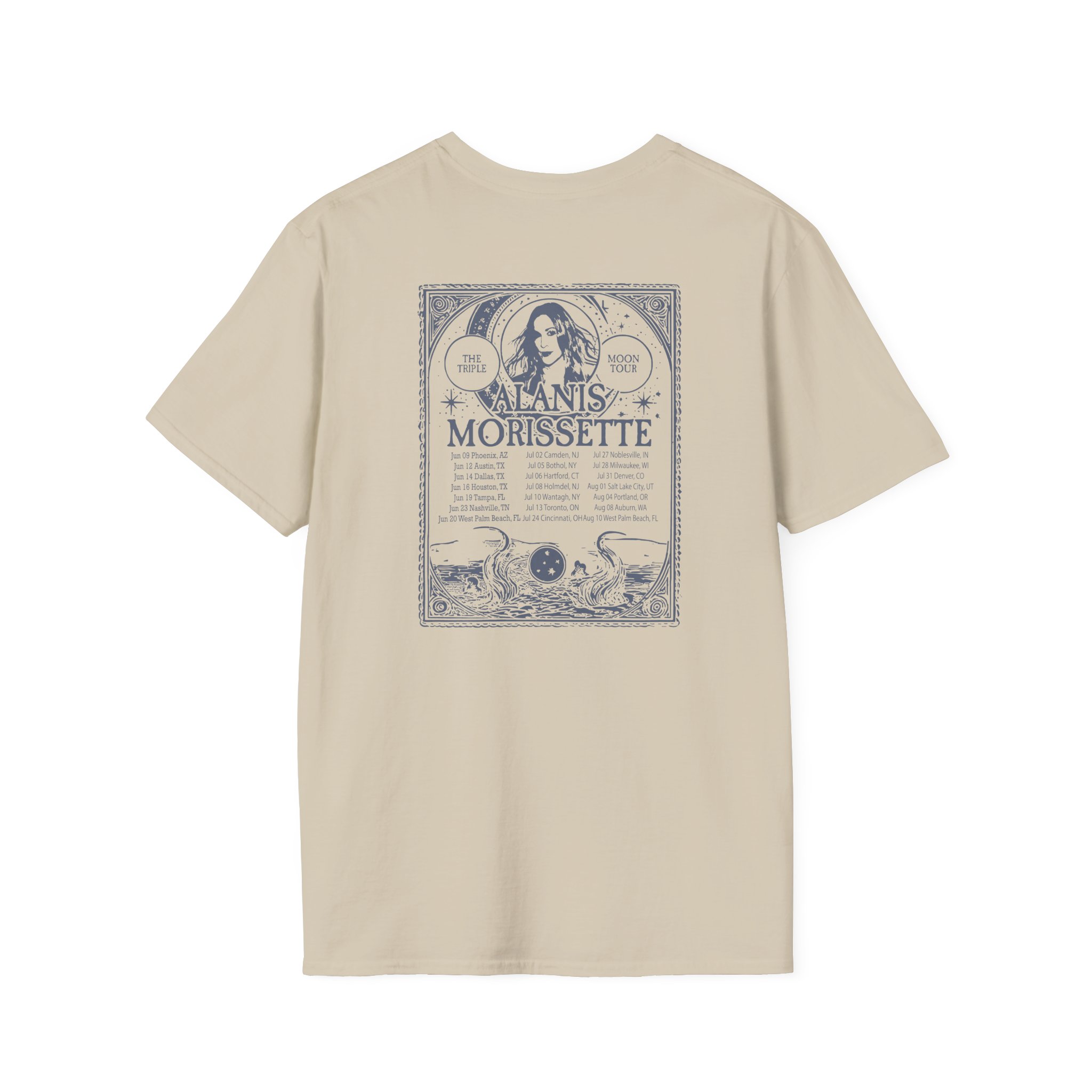 Alanis Morissette The Teple Moon Tour Unisex Softstyle T-Shirt