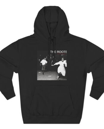 The Roots Things Fall Apart Album Cover Three-Panel Fleece Hoodie