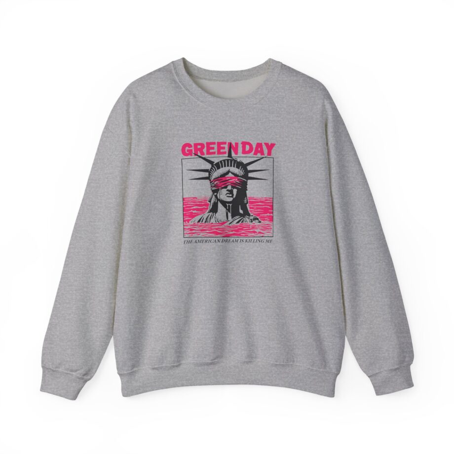 Green Day Lady Liberty Unisex Heavy Blend™ Crewneck Sweatshirt
