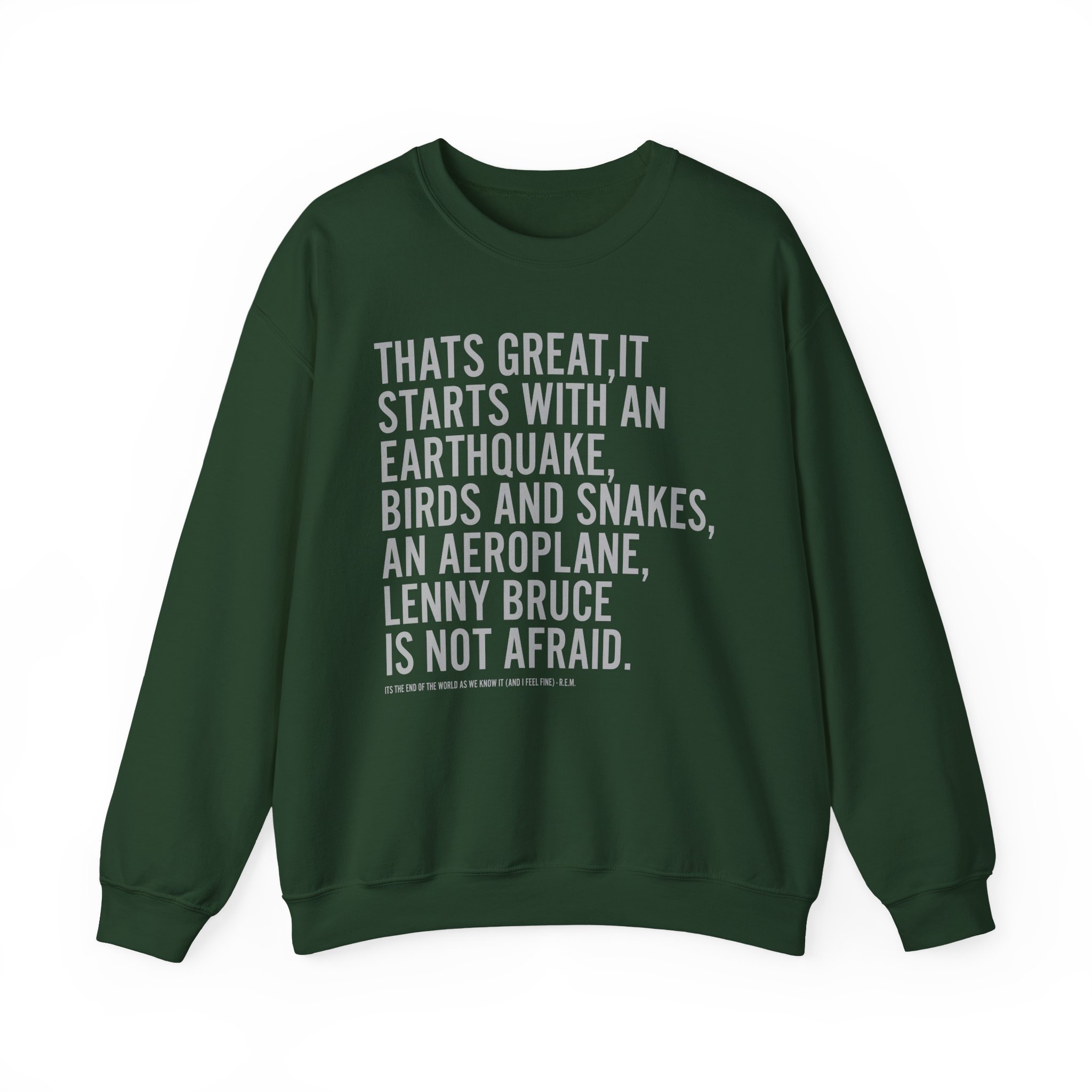 Rem Its the End of the World as We Know It Unisex Heavy Blendâ„¢ Crewneck Sweatshirt
