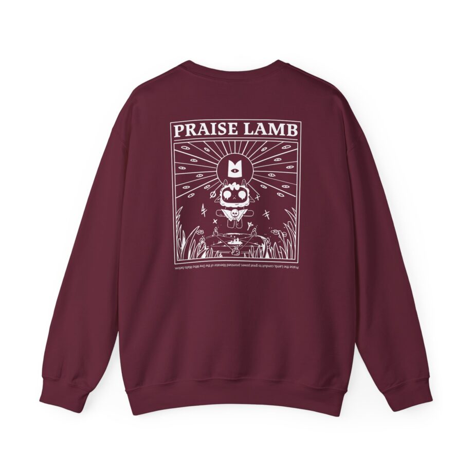 Cult of the Lamb Praise Lamb Unisex Heavy Blend™ Crewneck Sweatshirt