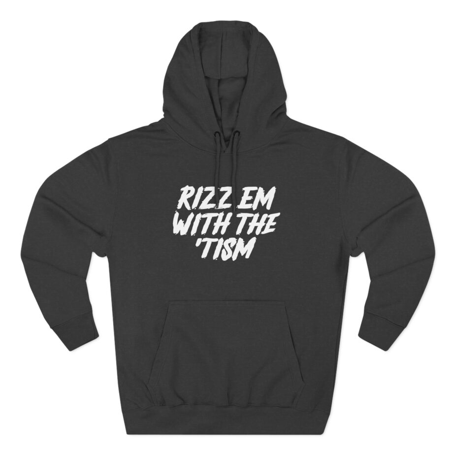 Ryan Windridge Rizz Em With the Tism Three-Panel Fleece Hoodie