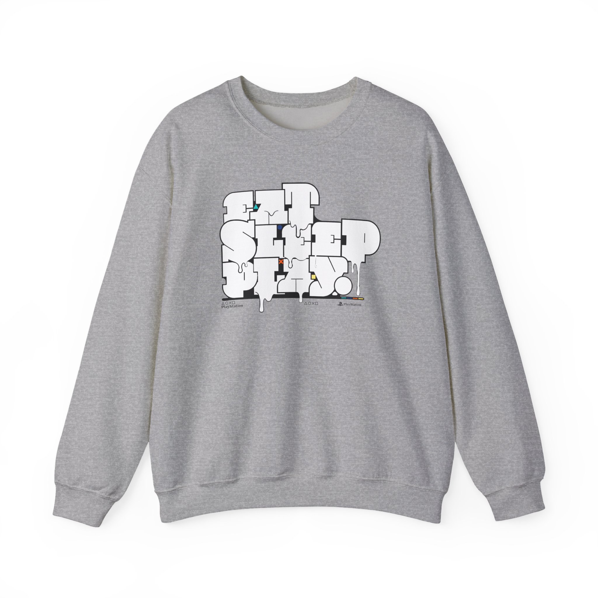 PlayStation Eat Sleep Play Unisex Heavy Blendâ„¢ Crewneck Sweatshirt