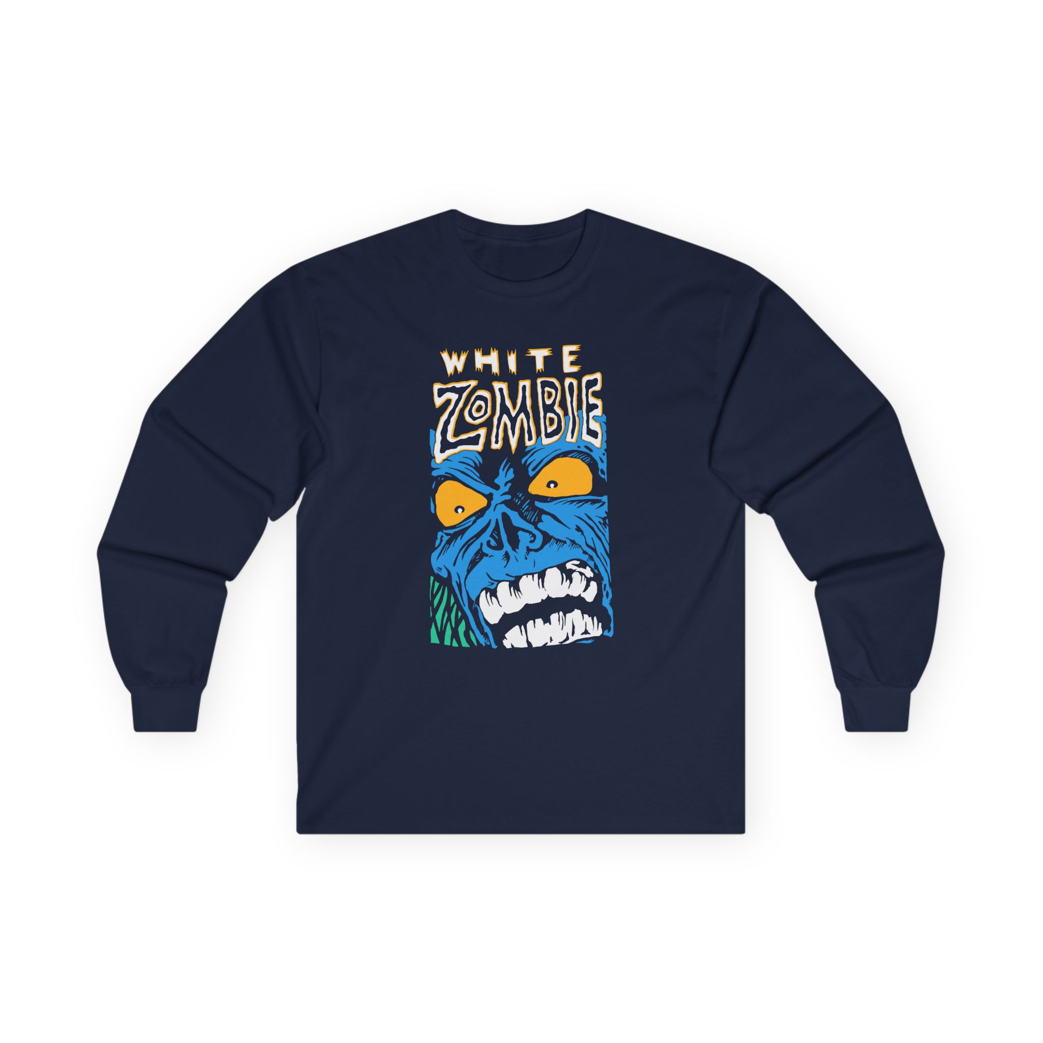 White Zombie Blue Monster Unisex Ultra Cotton Long Sleeve Tee