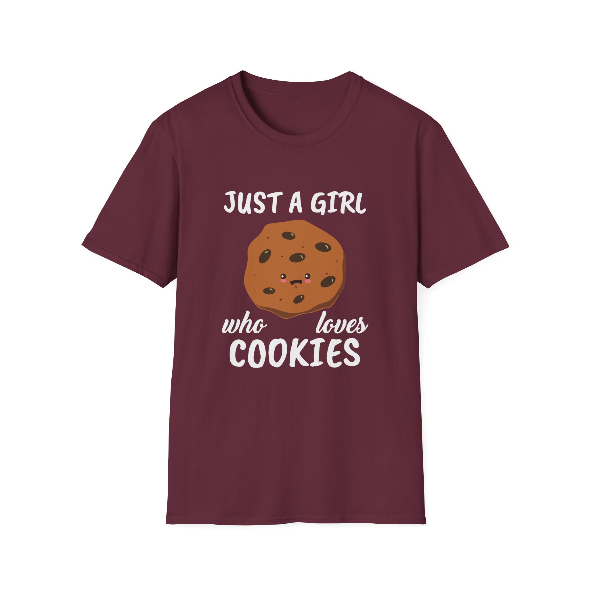 Cookieswirlc Just a Girl Who Loves Cookies Unisex Softstyle T-Shirt
