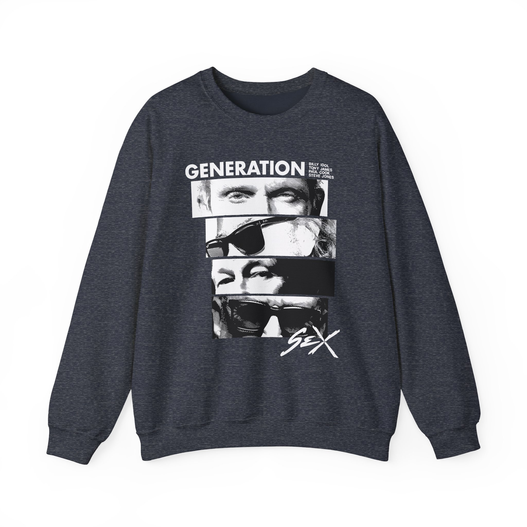 Billy Idol Eye Stack Unisex Heavy Blendâ„¢ Crewneck Sweatshirt