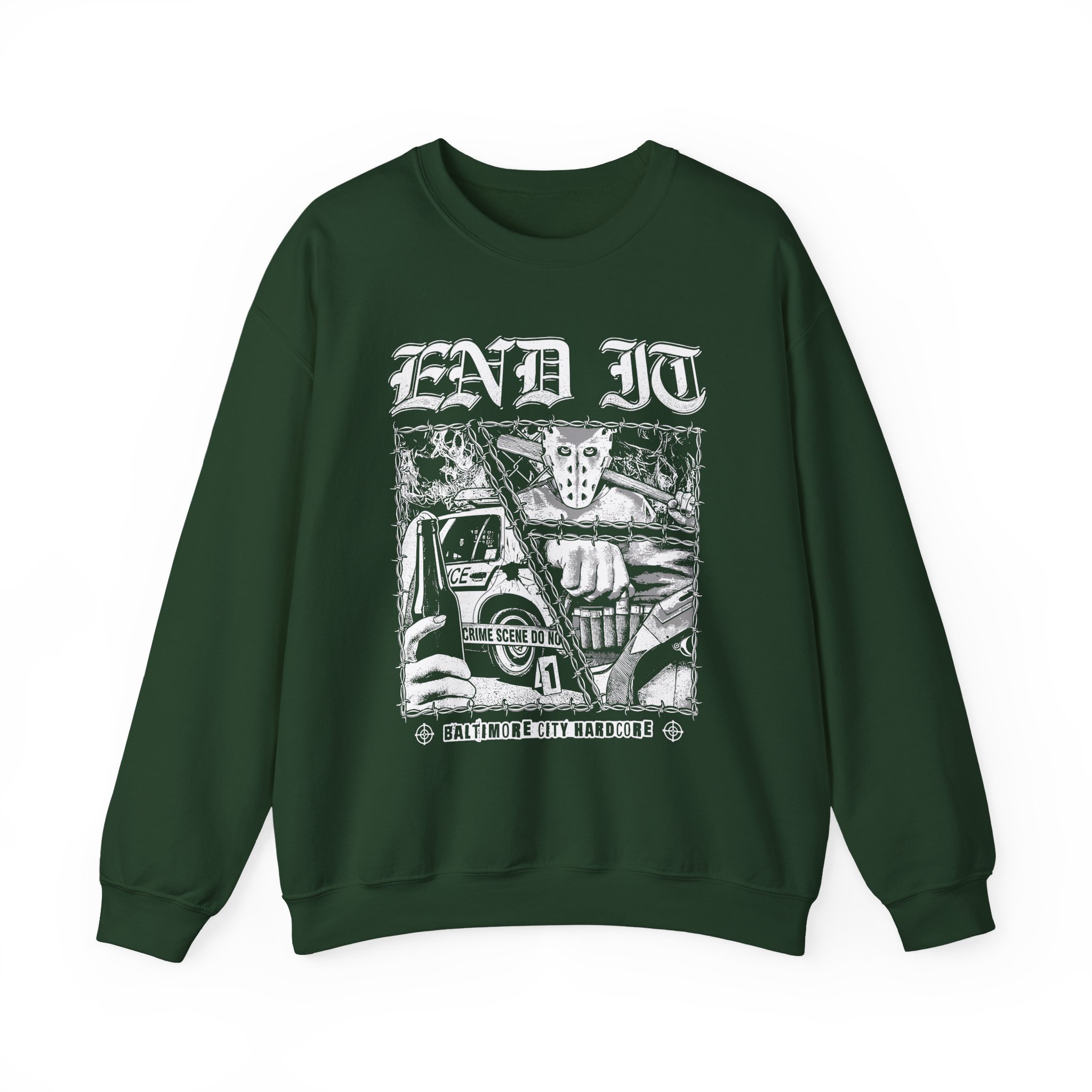 End It Crime Scene Unisex Heavy Blendâ„¢ Crewneck Sweatshirt