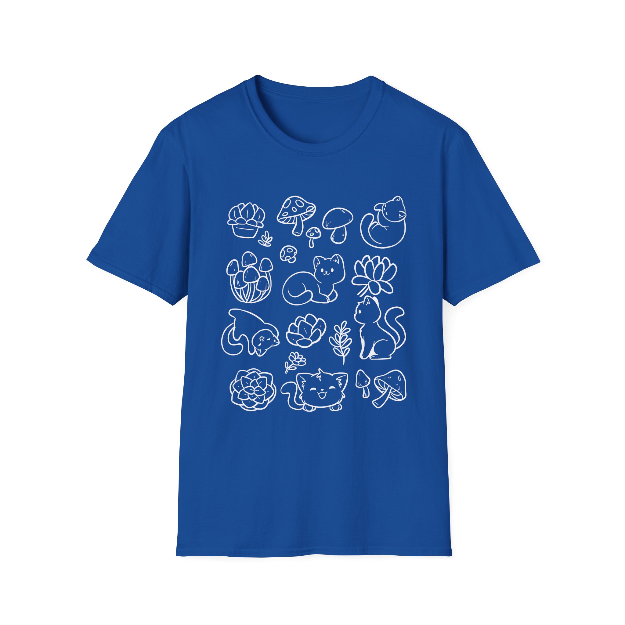 Shubble Plants And Cats Unisex Softstyle T-Shirt