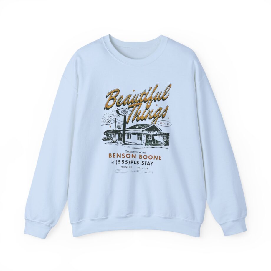 Benson Boone Beautiful Things Motel Unisex Heavy Blend™ Crewneck Sweatshirt