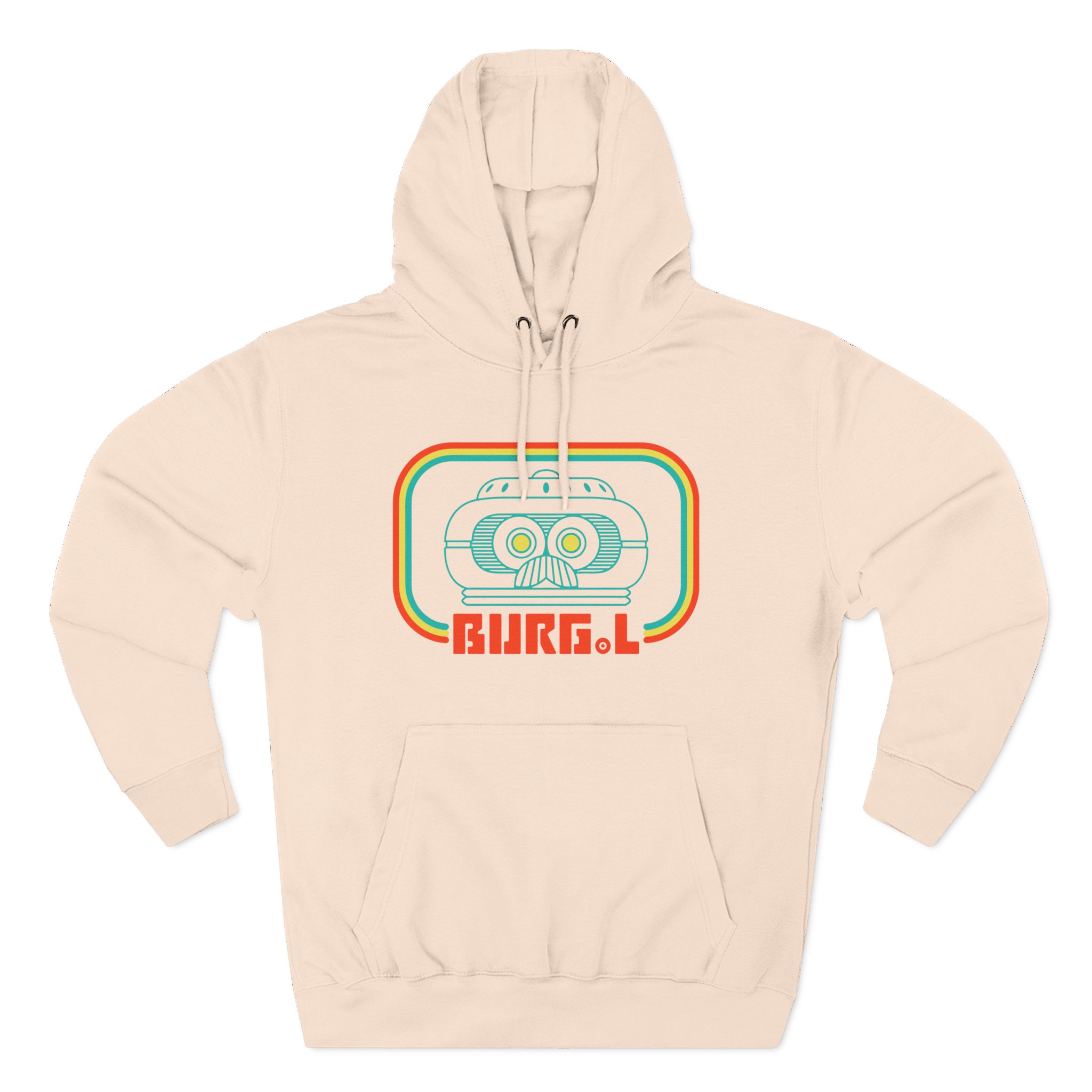 Grounded Burg.l Three-Panel Fleece Hoodie