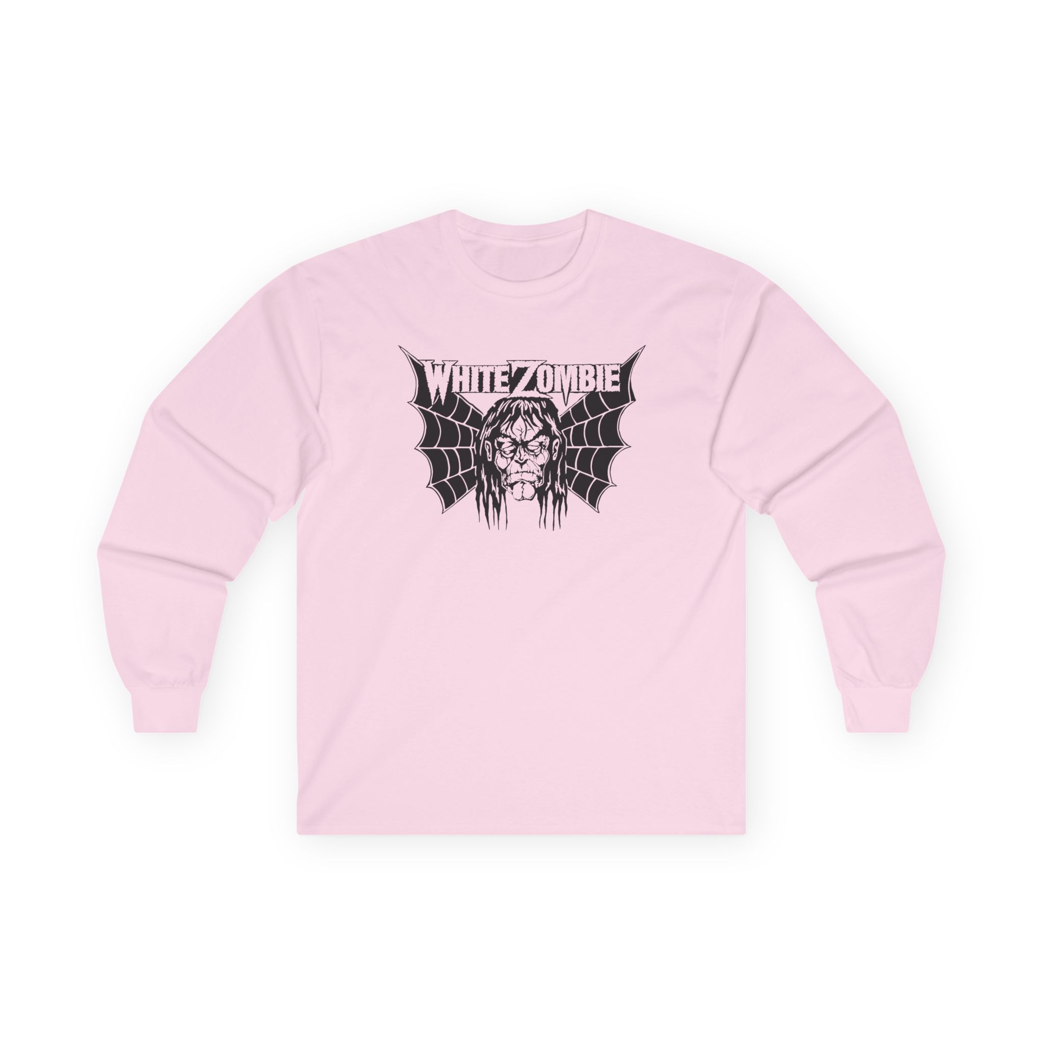 White Zombie Bat Face Unisex Ultra Cotton Long Sleeve Tee