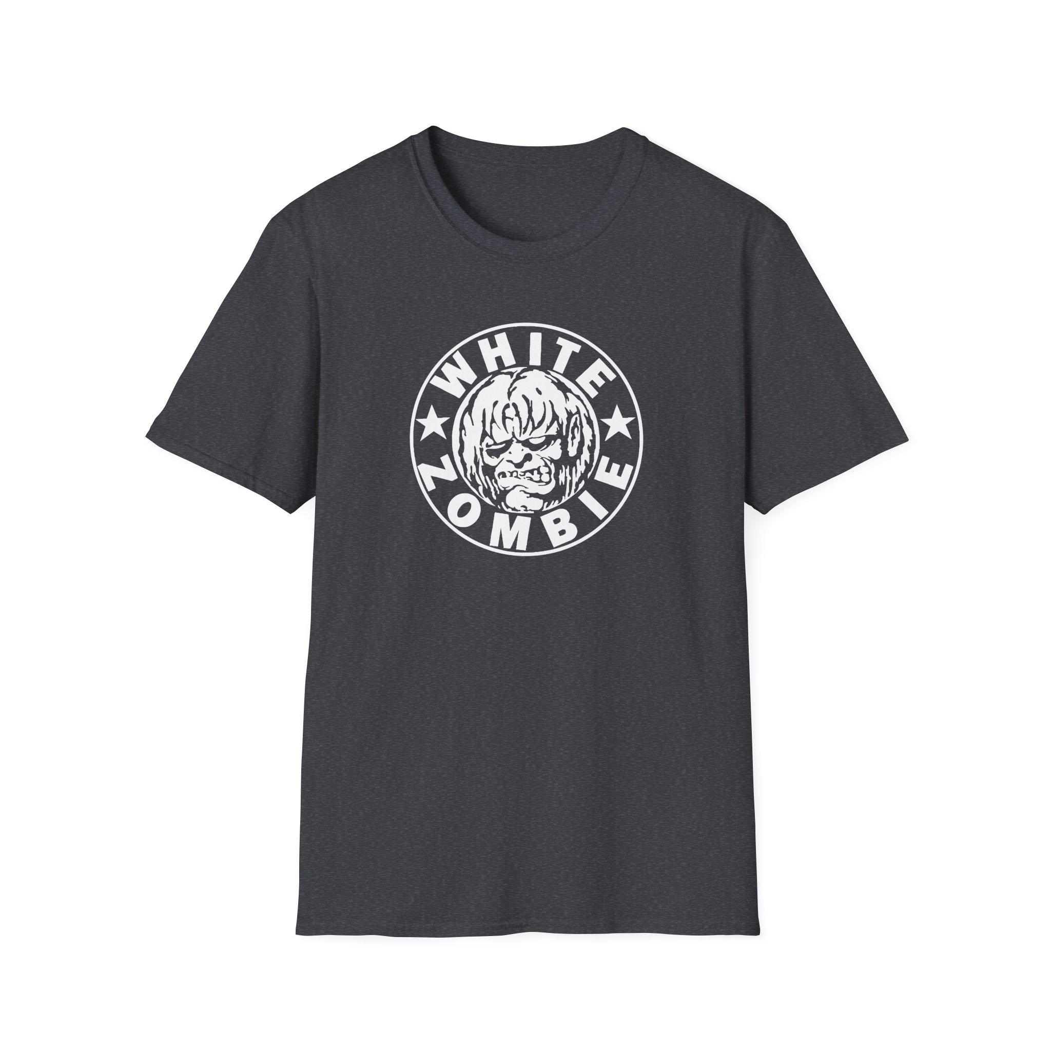 White Zombie Circle Logo Unisex Softstyle T-Shirt