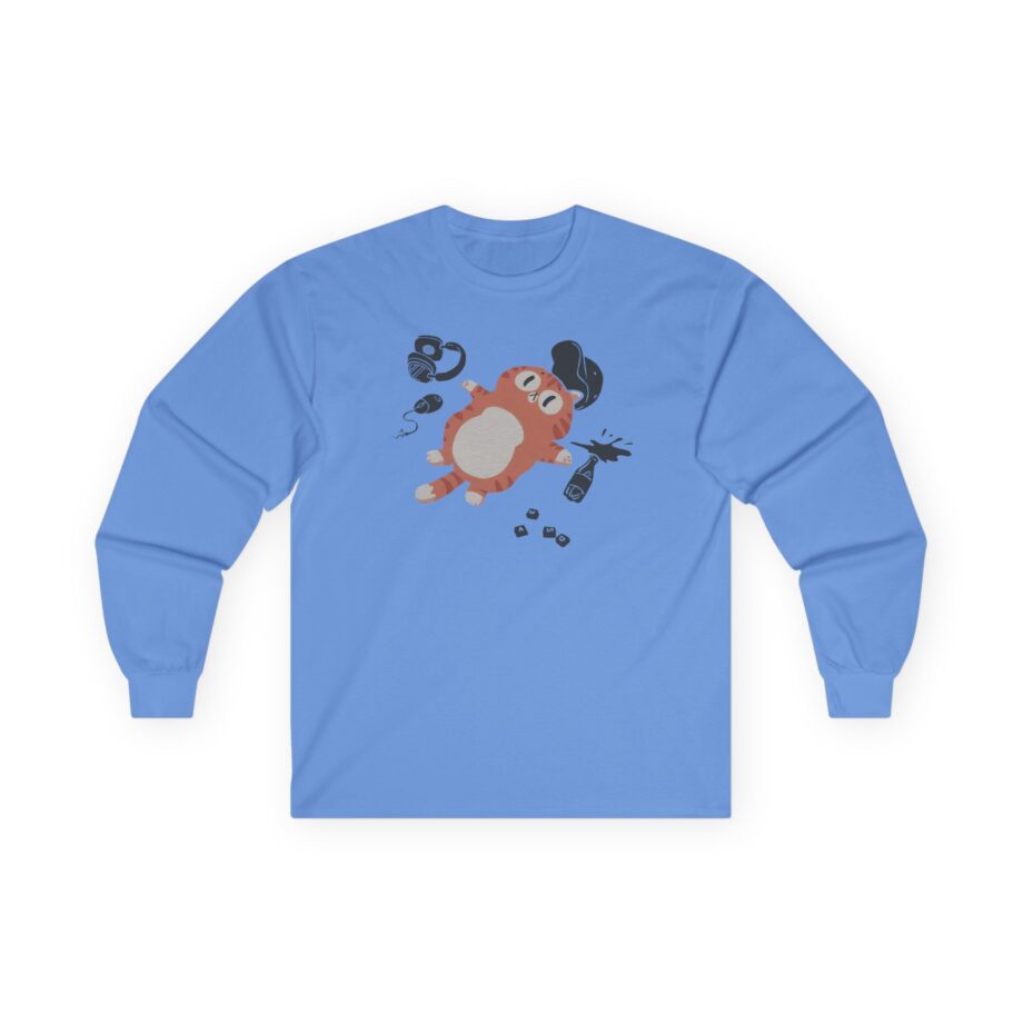 Lirik Gamed Out Cat Unisex Ultra Cotton Long Sleeve Tee