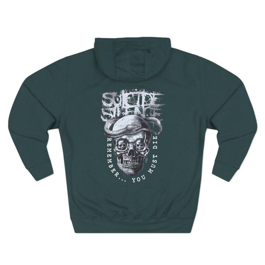 Suicide Silence Rymd Snake Skull Three-Panel Fleece Hoodie