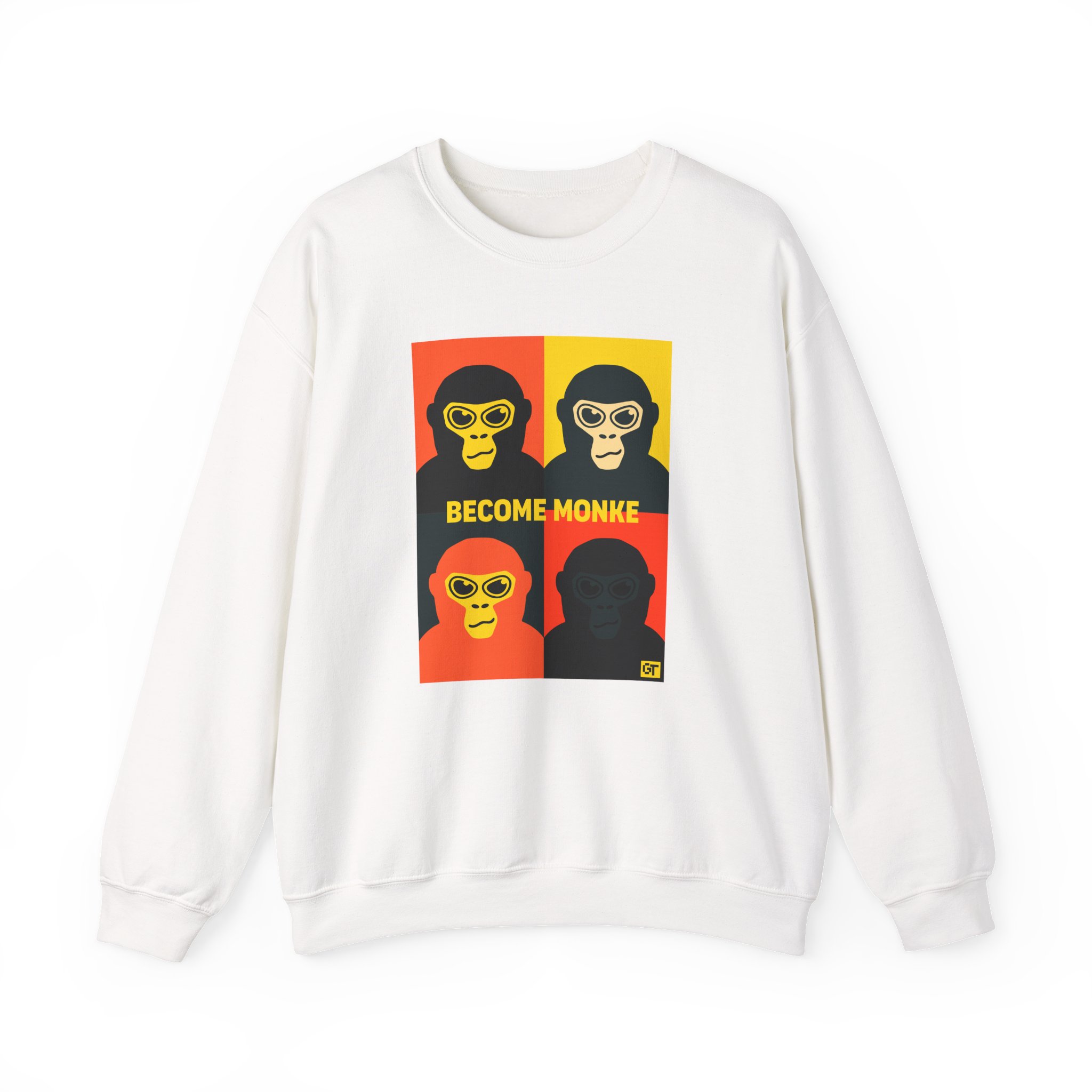 Gorilla Tag Become Monke Unisex Heavy Blendâ„¢ Crewneck Sweatshirt