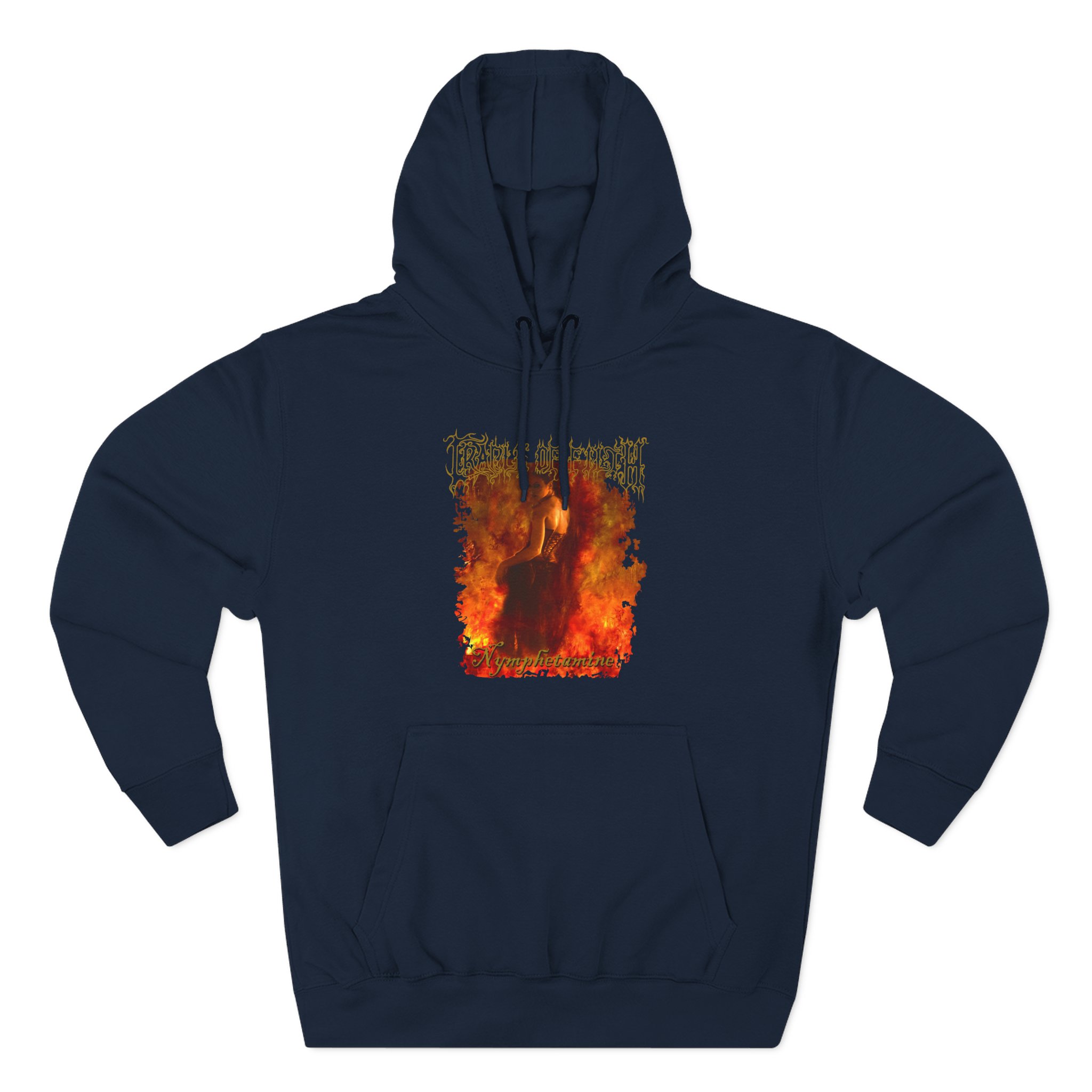 Cradle of Filth Nymphetamine Album Three-Panel Fleece Hoodie