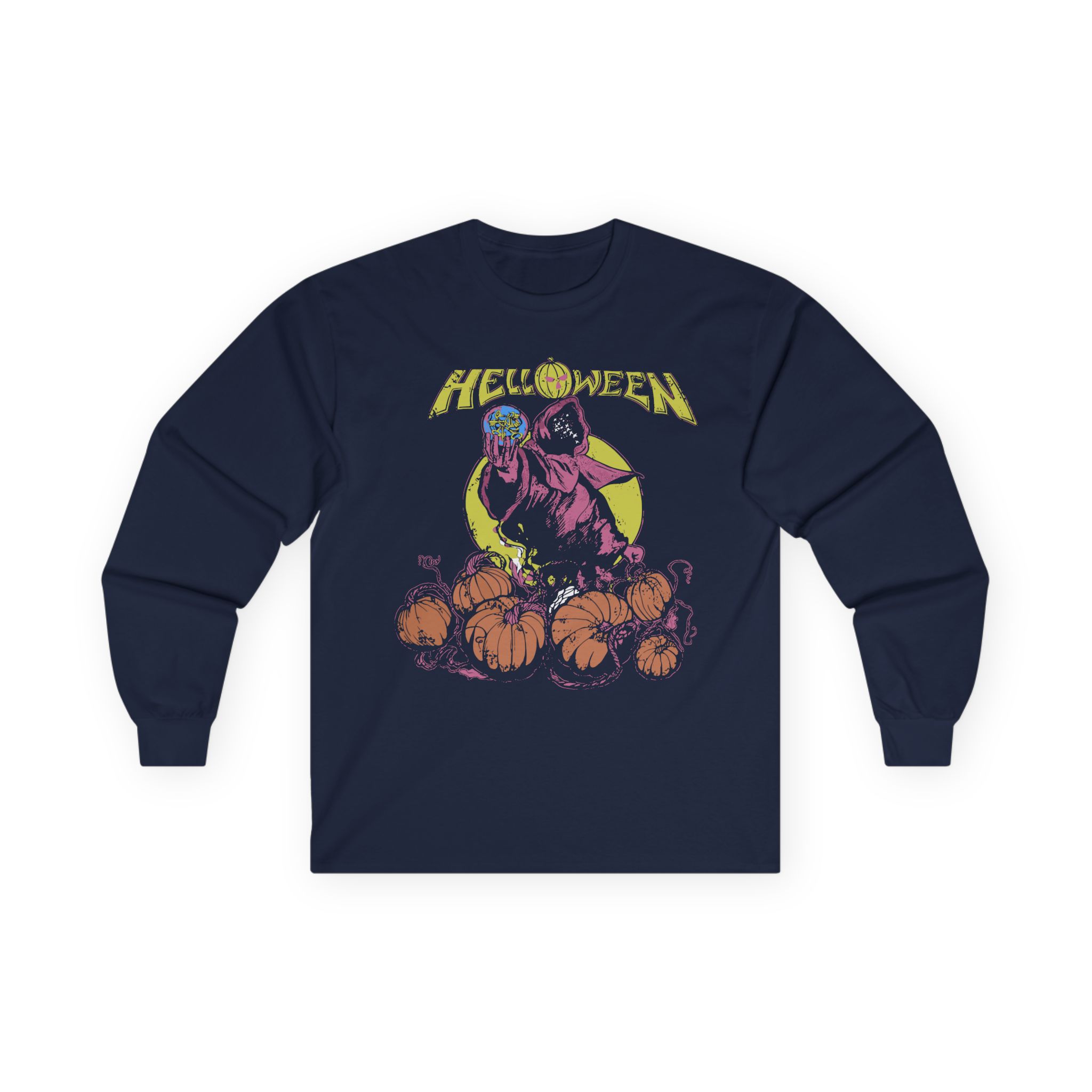 Helloween Pumpkin Garden Unisex Ultra Cotton Long Sleeve Tee