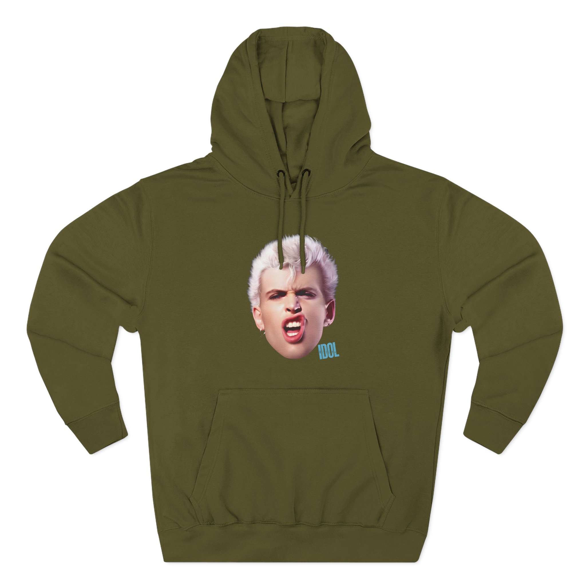 Billy Idol Billy Smirk Three-Panel Fleece Hoodie