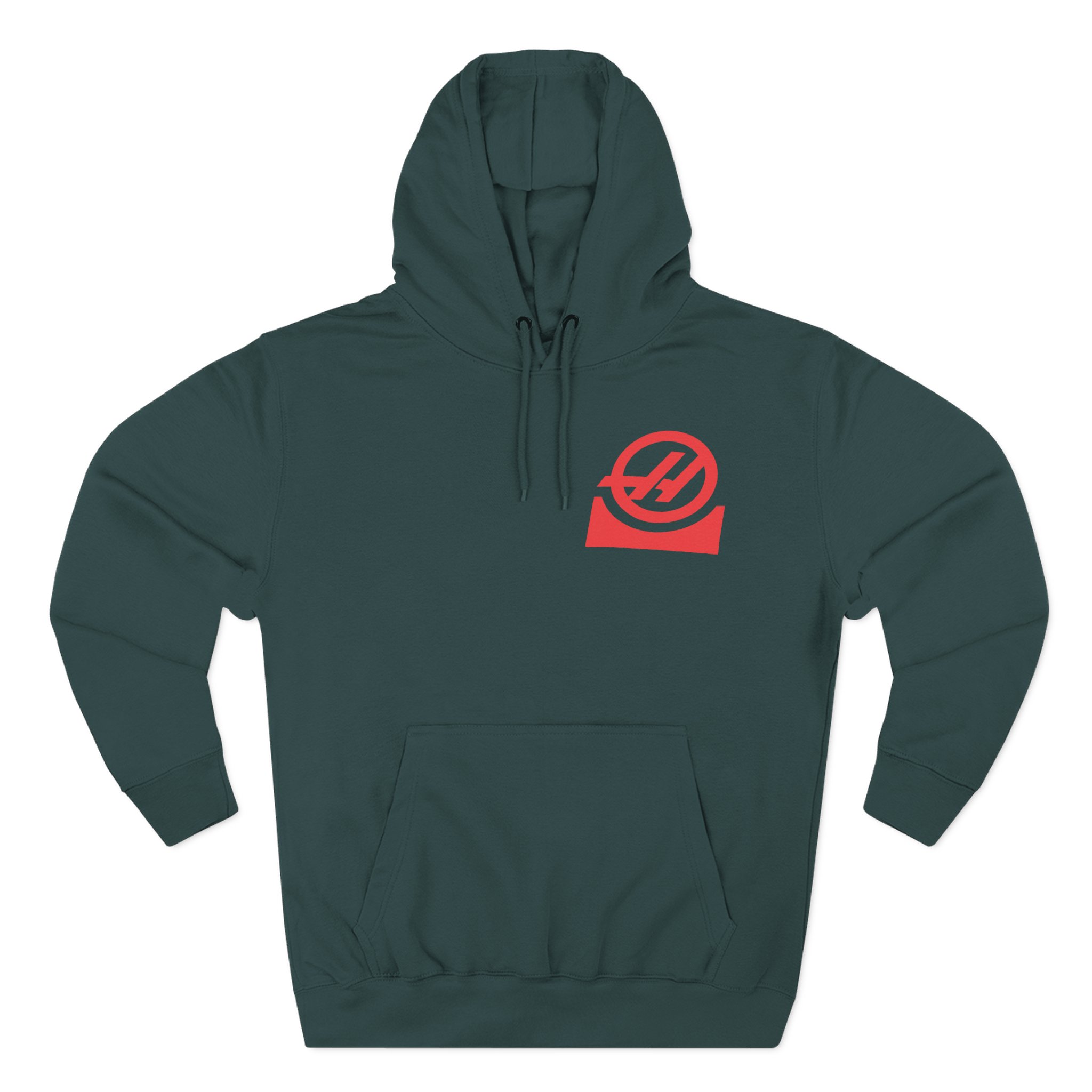 Haas F1 Color Block Three-Panel Fleece Hoodie