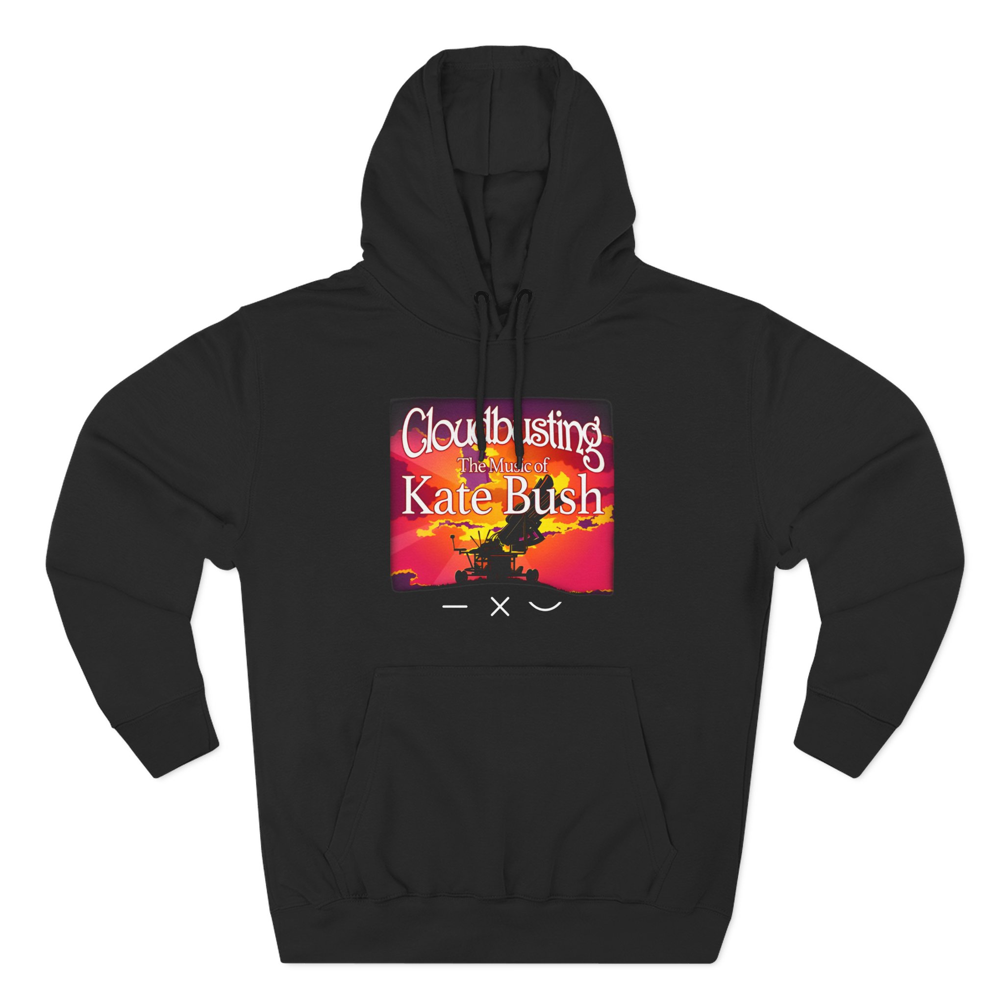 Kate Bush Line Cross Curve Three-Panel Fleece Hoodie